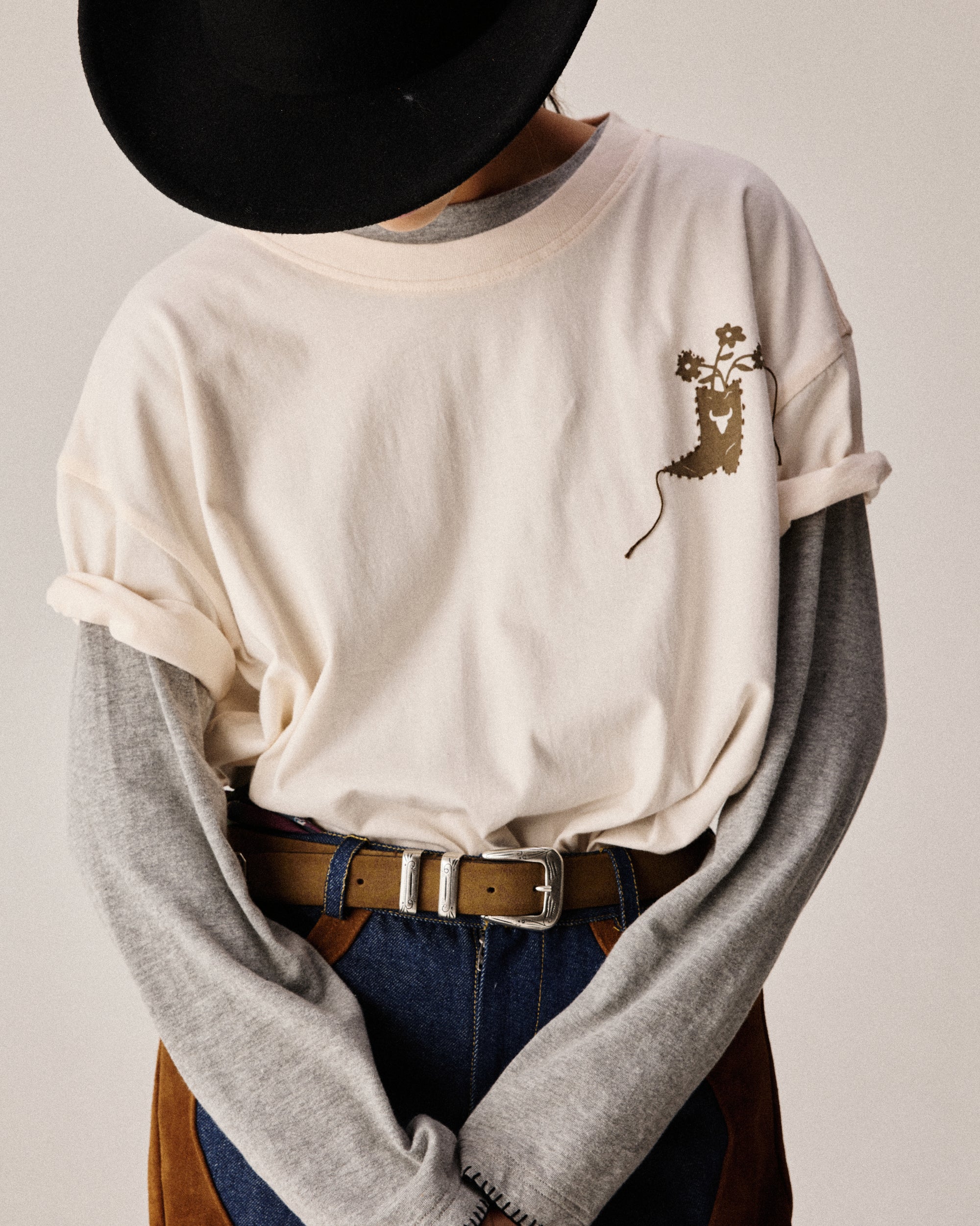 T-shirt Santiag crème