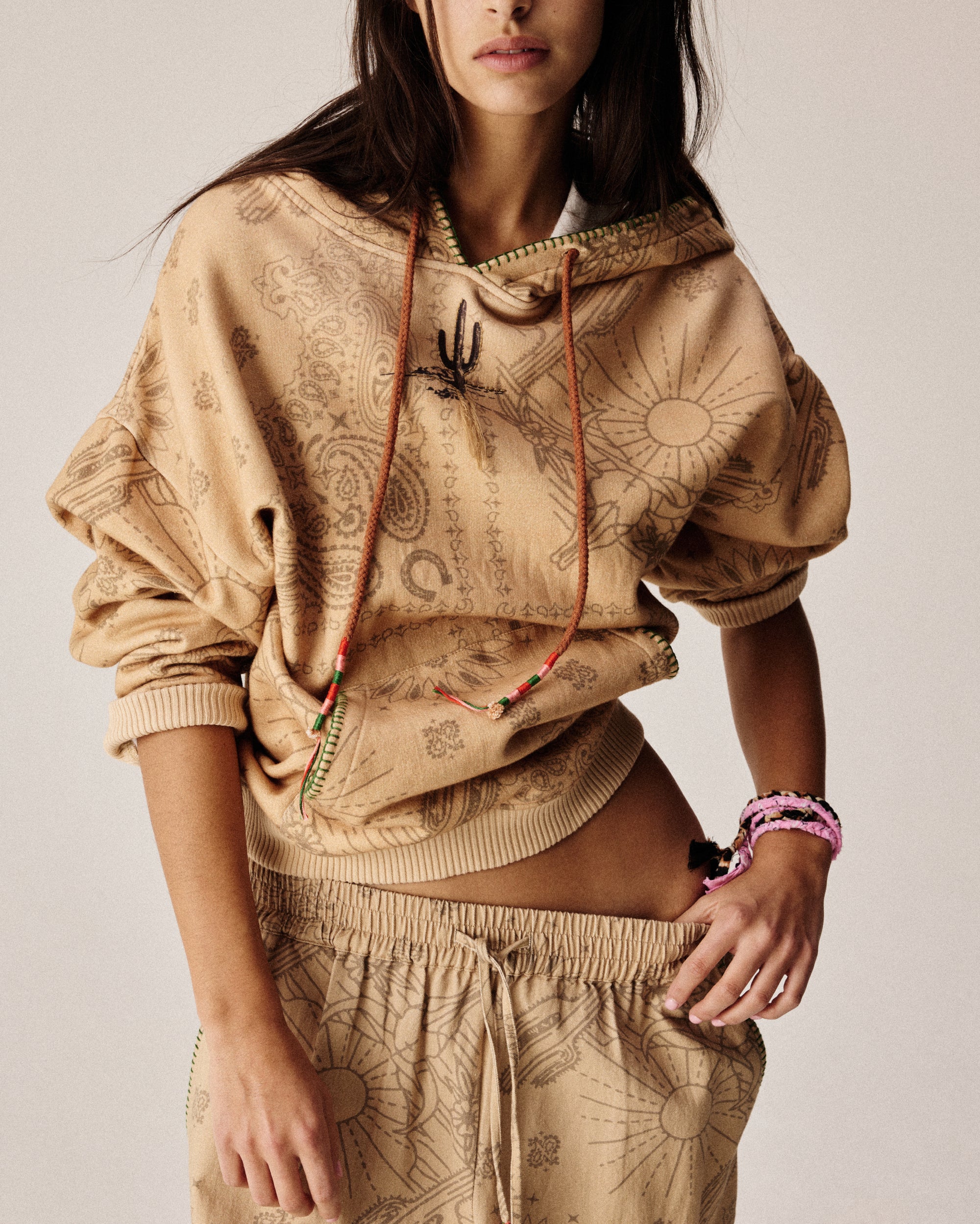 Beige hoodie