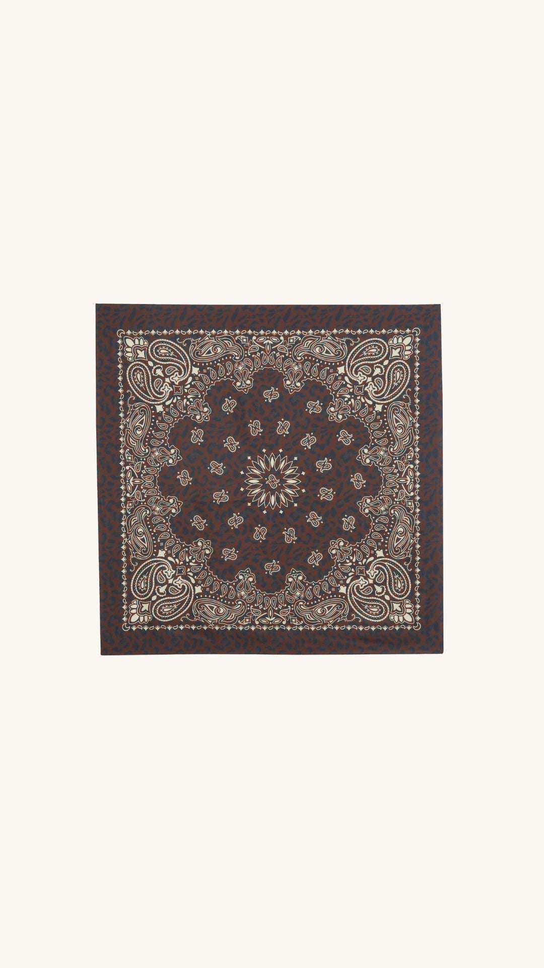 Foulard en soie bandana léopard
