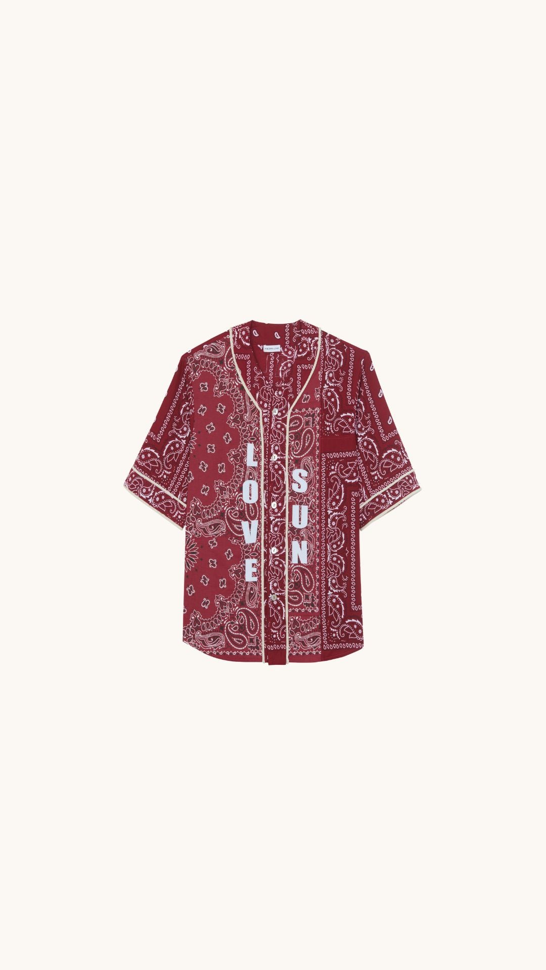 Chemise bordeaux bandana