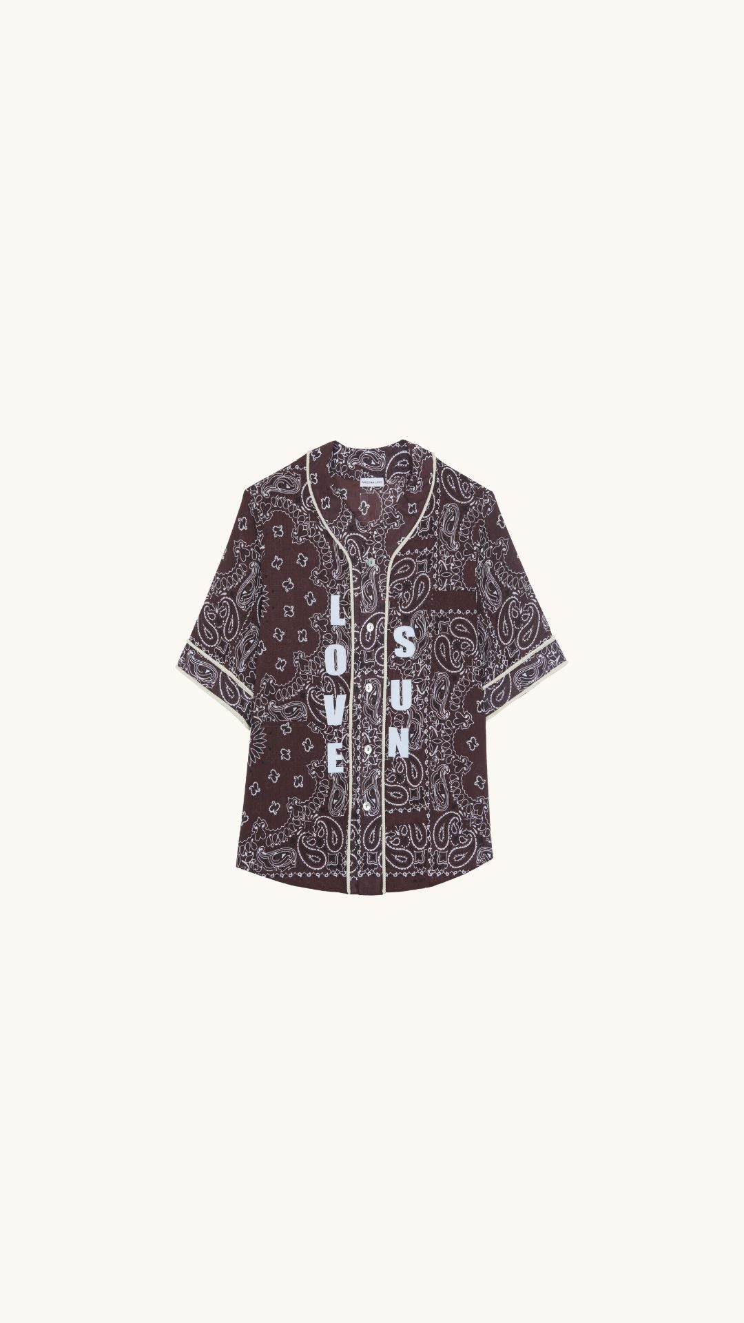 Chemise bandana chocolat