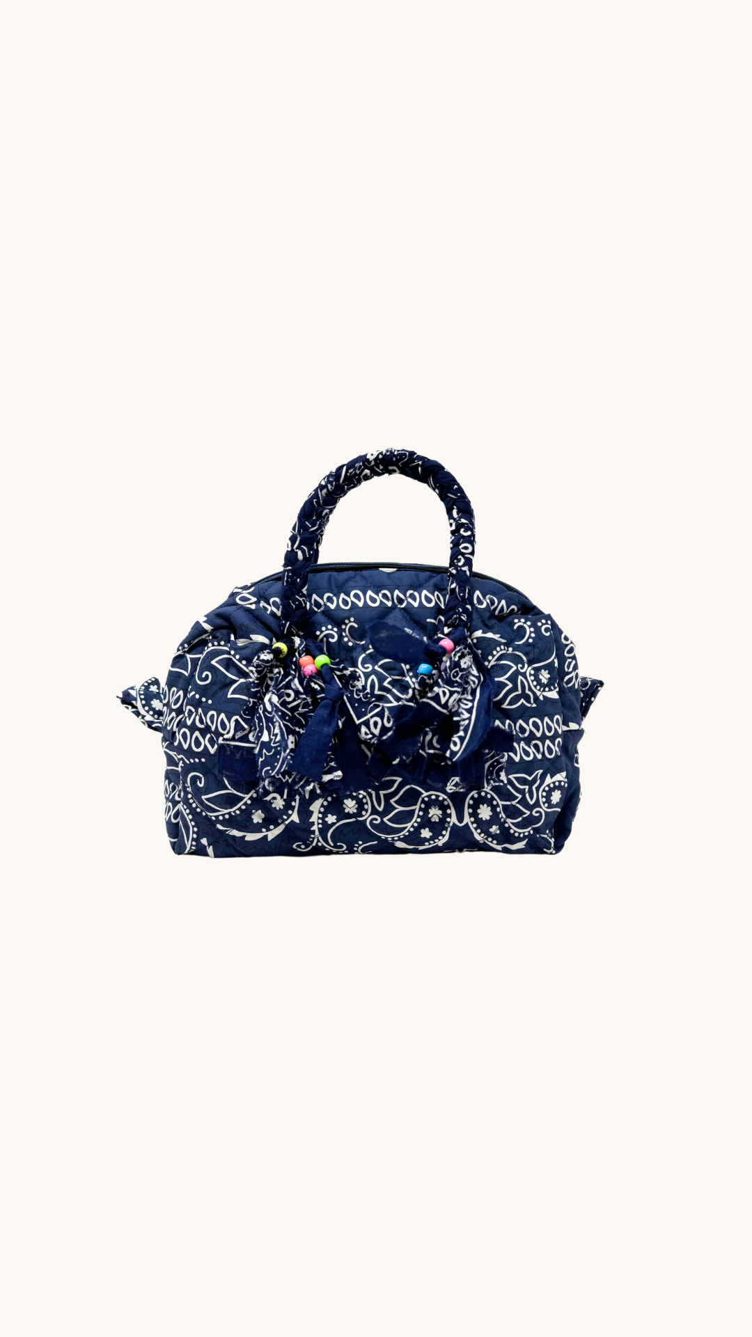 Vanity bandana matelassé bleu marine