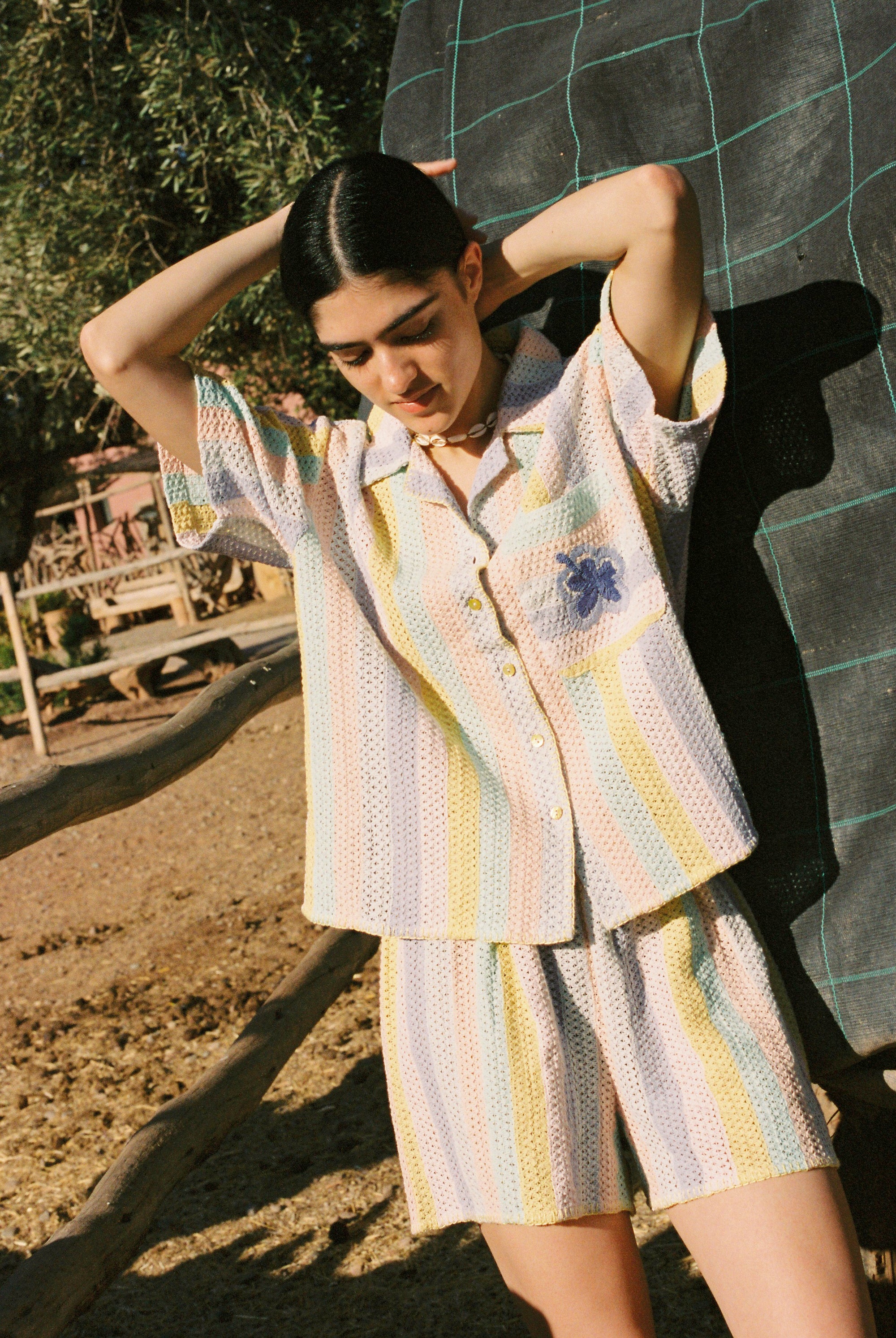 Pastel crochet short