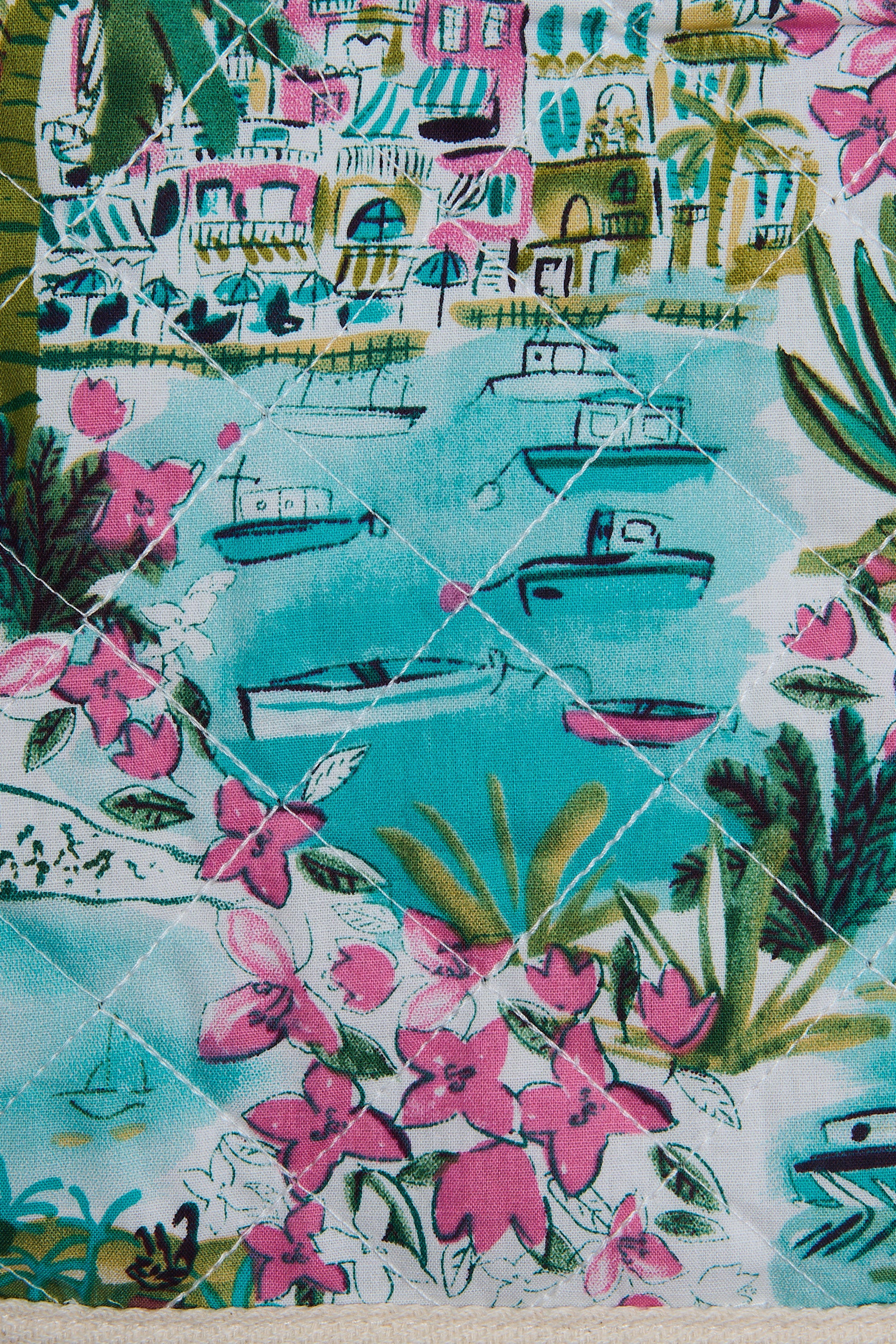 Pochette Hawaï bandana rose