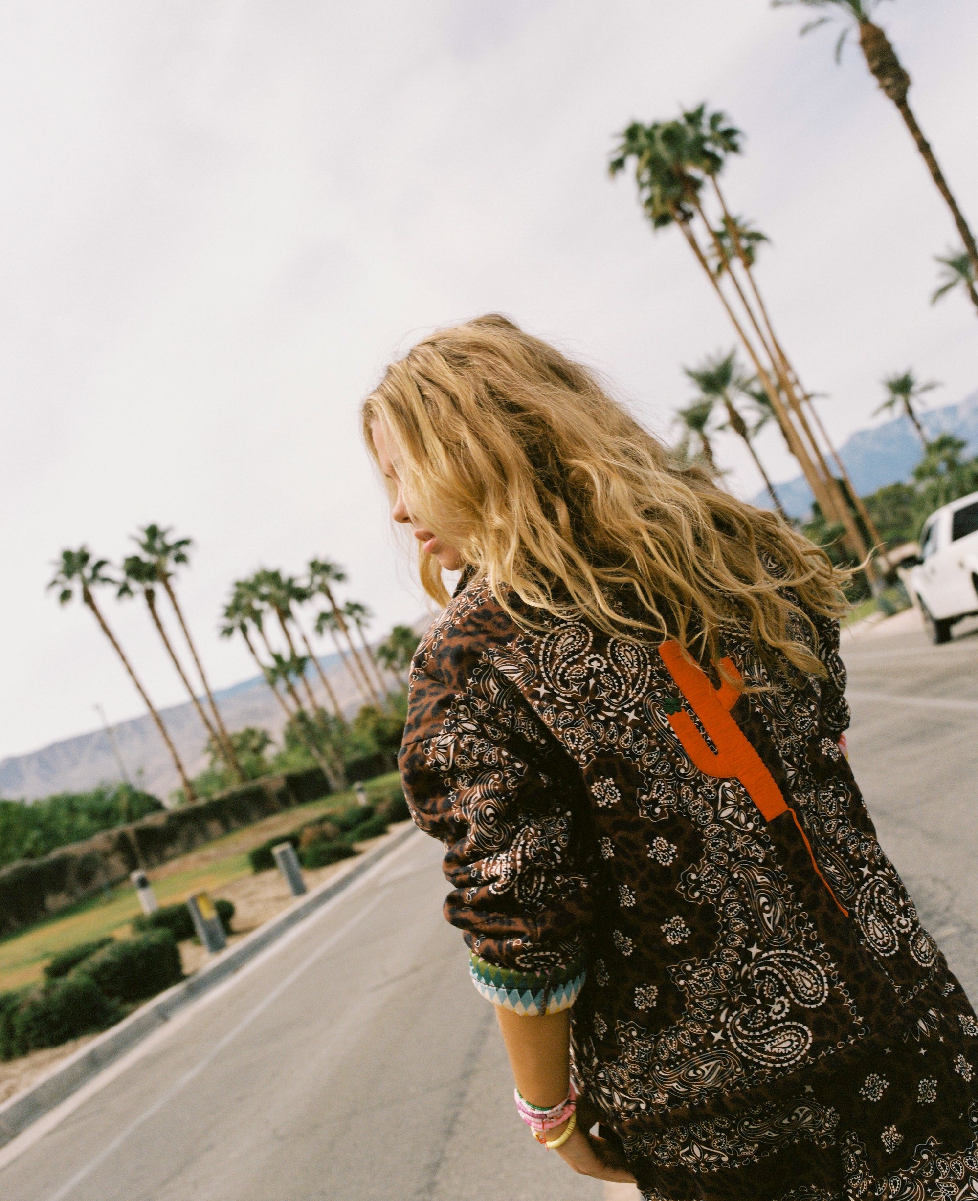 Leopard quilt jacket