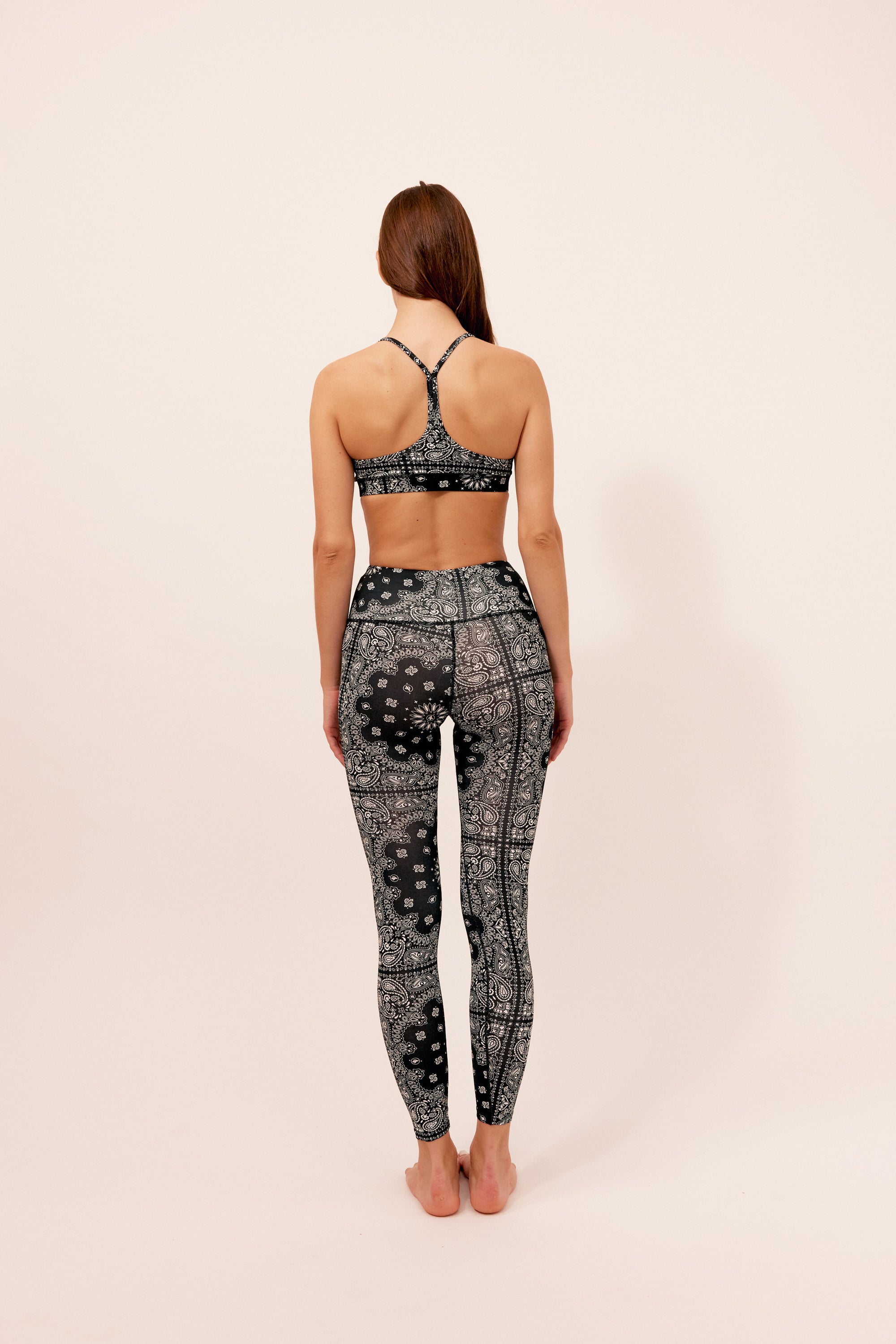 YOGA LEGGING BLACK BANDANA