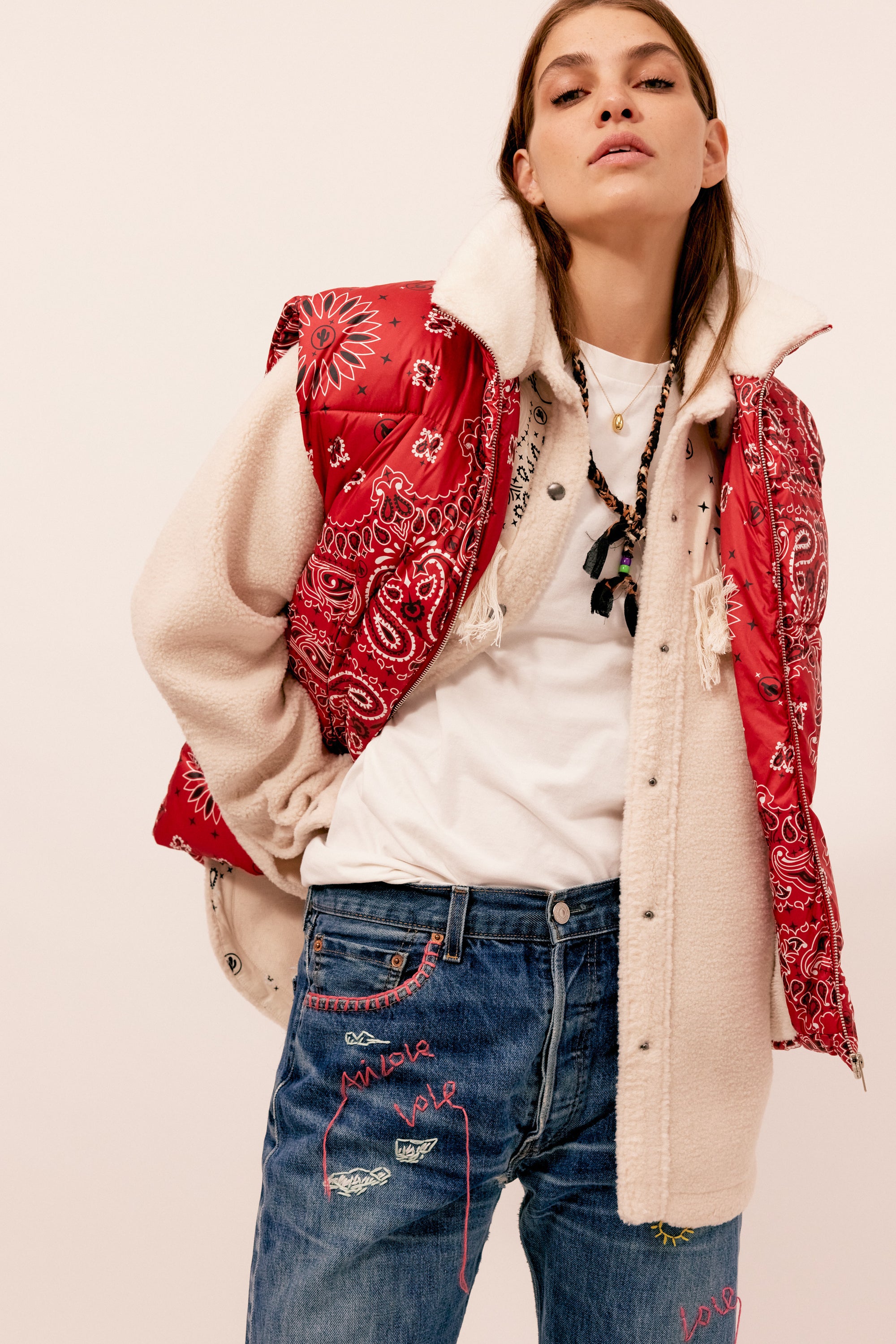 Phoenix jacket red bandana