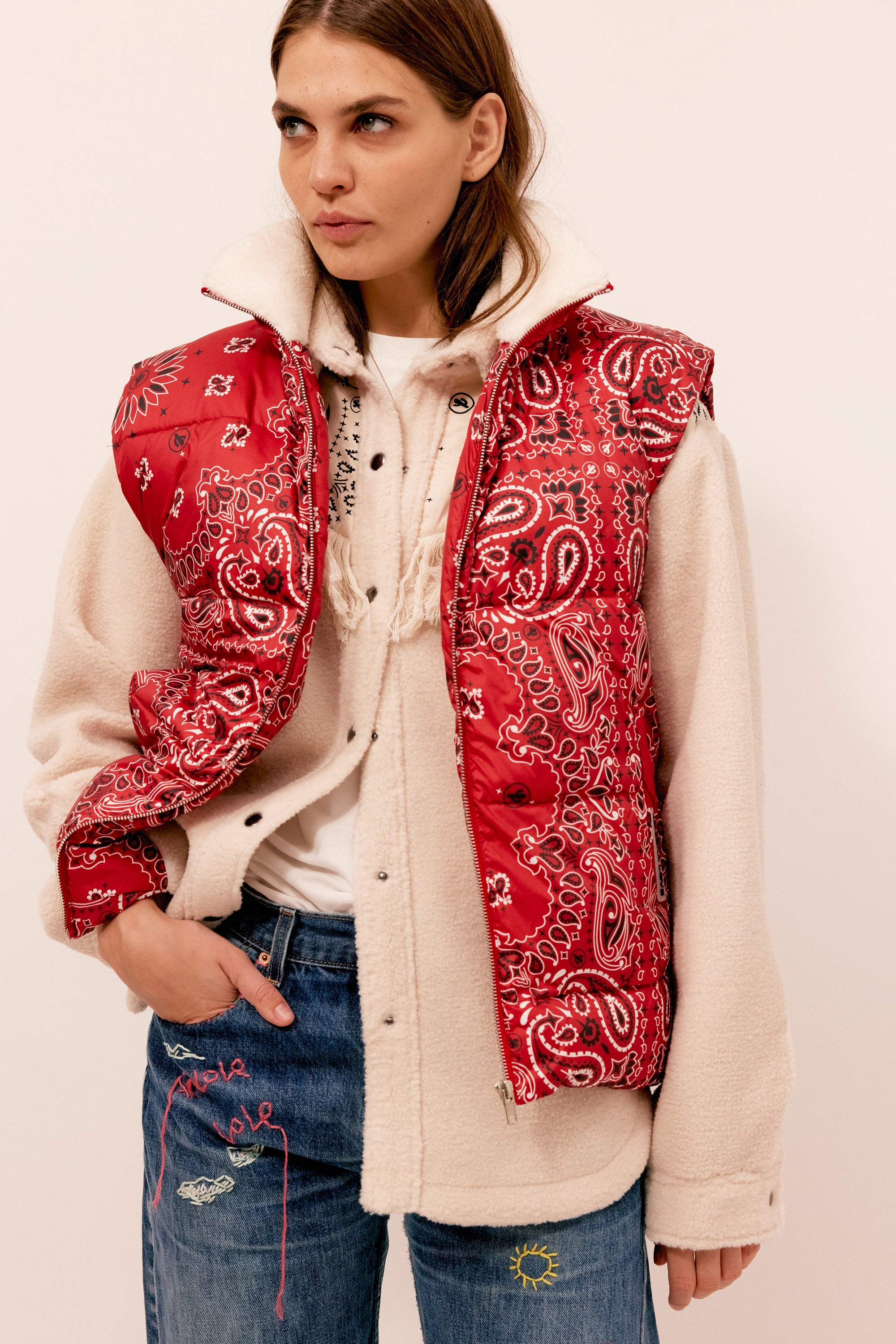Phoenix jacket red bandana