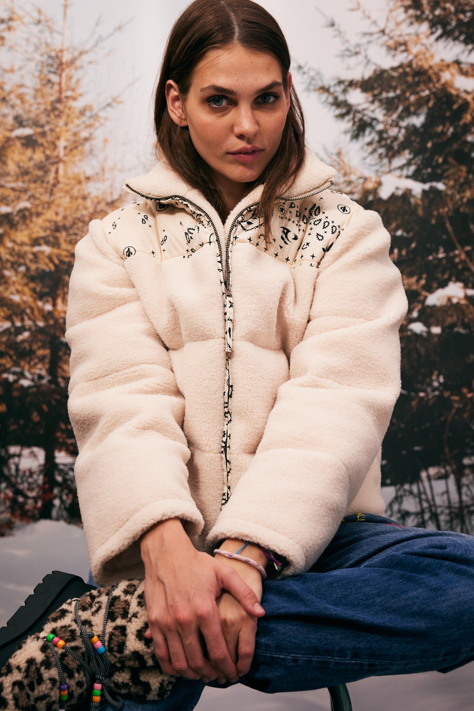 Marble jacket cream