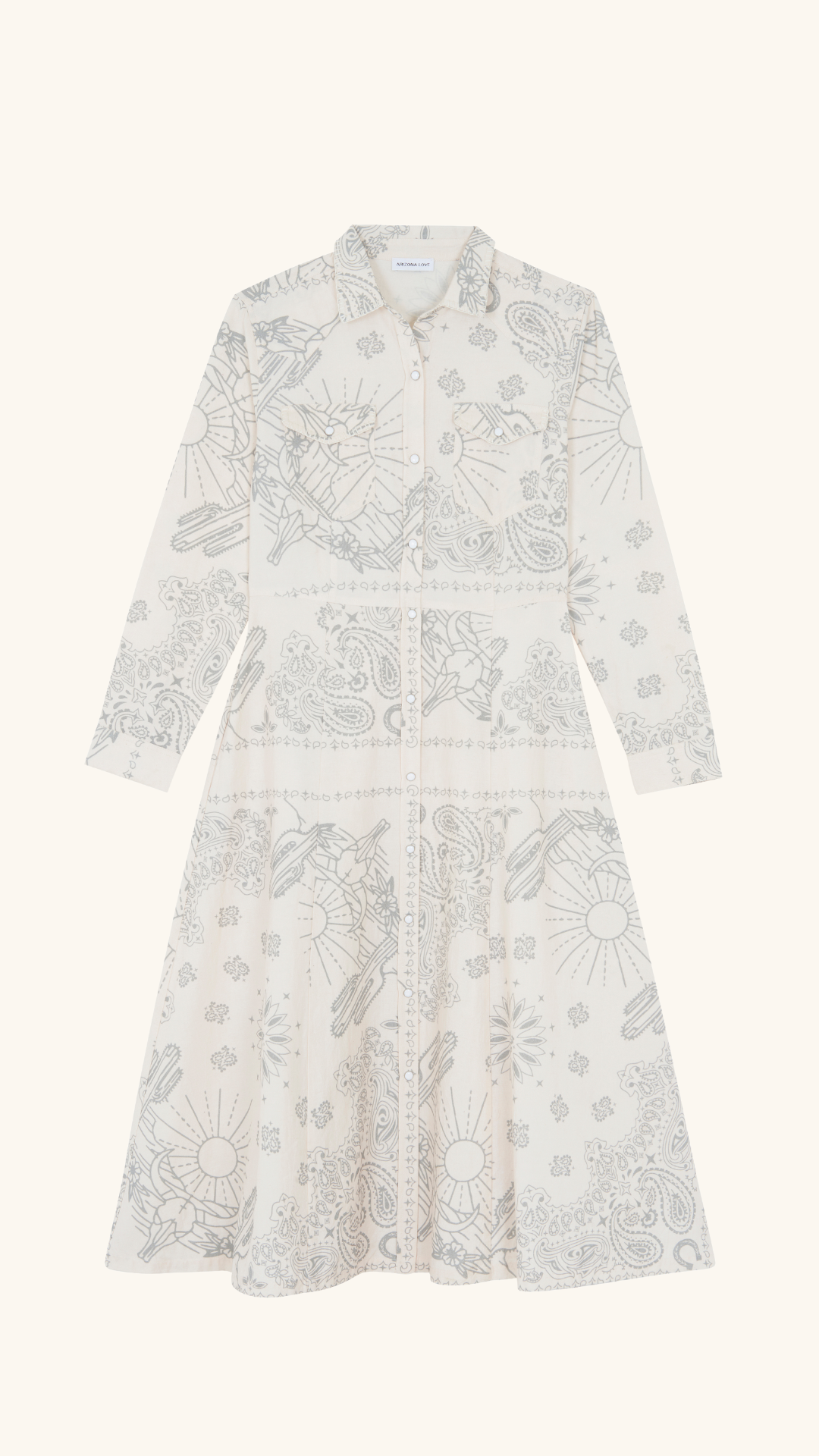 Robe bandana crème