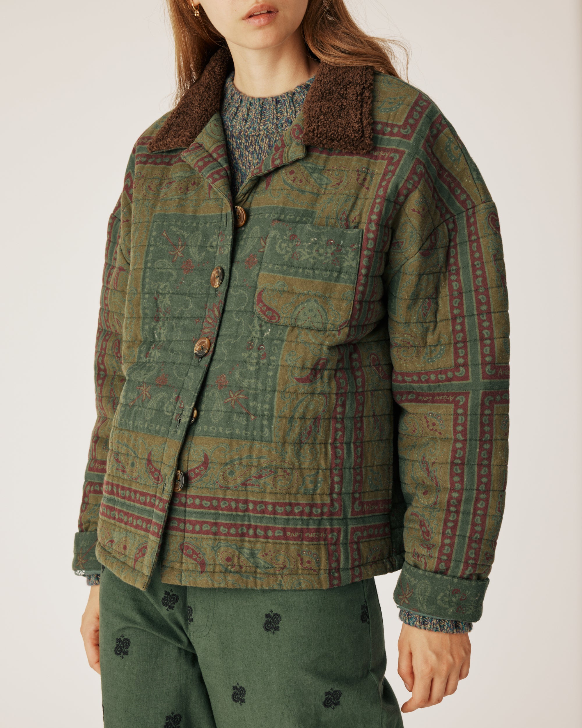 Veste Boho Green