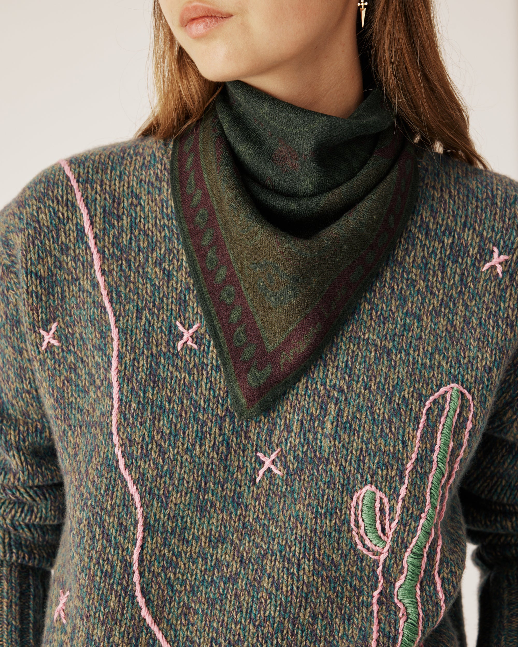 Foulard Boho Green
