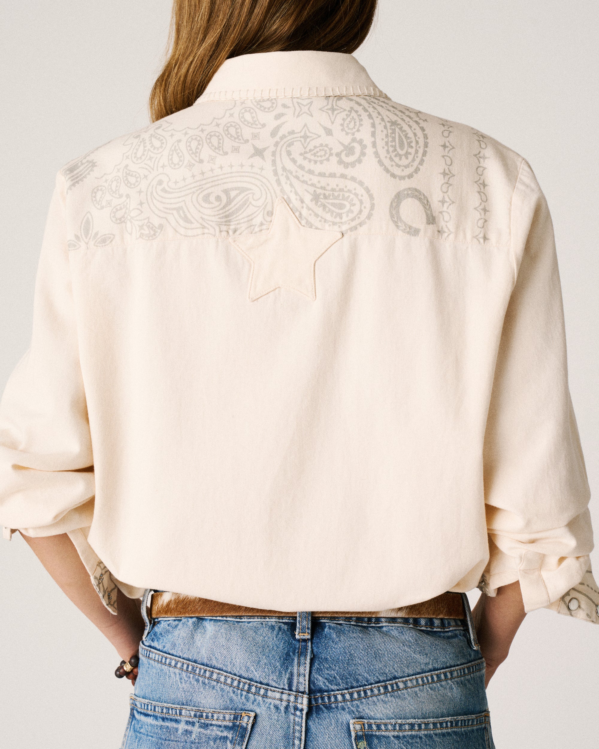 Chemise bandana crème