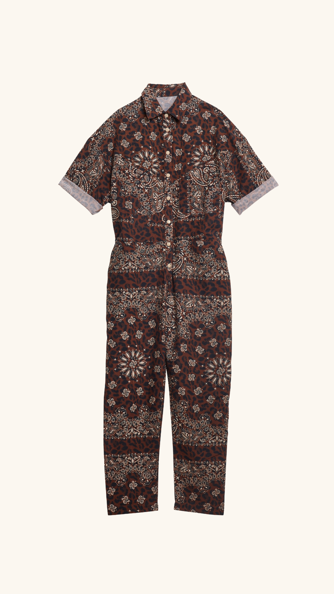 Bandana leopard suit