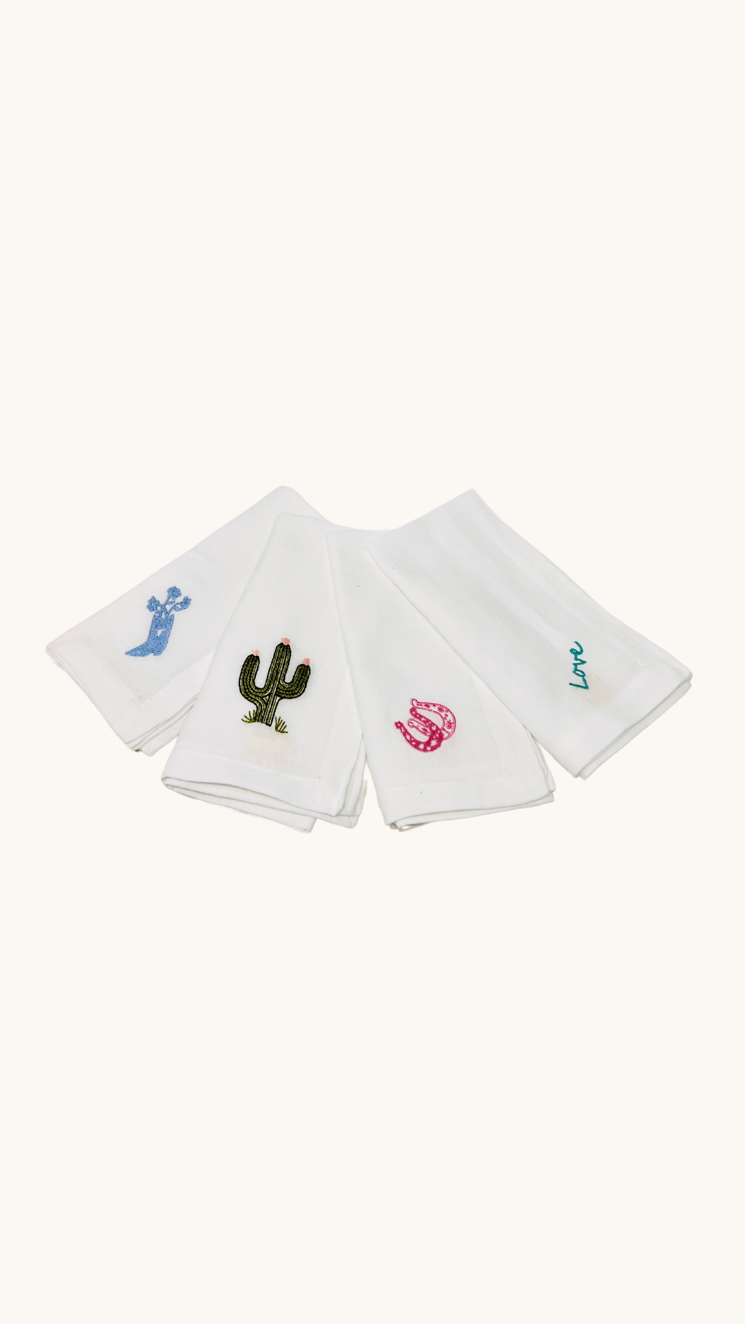 Lot de 4 serviettes