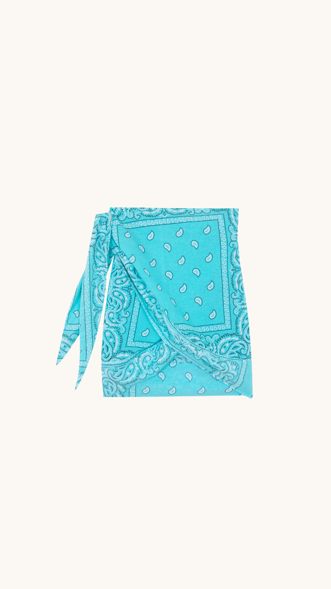 Paréo bandana aqua
