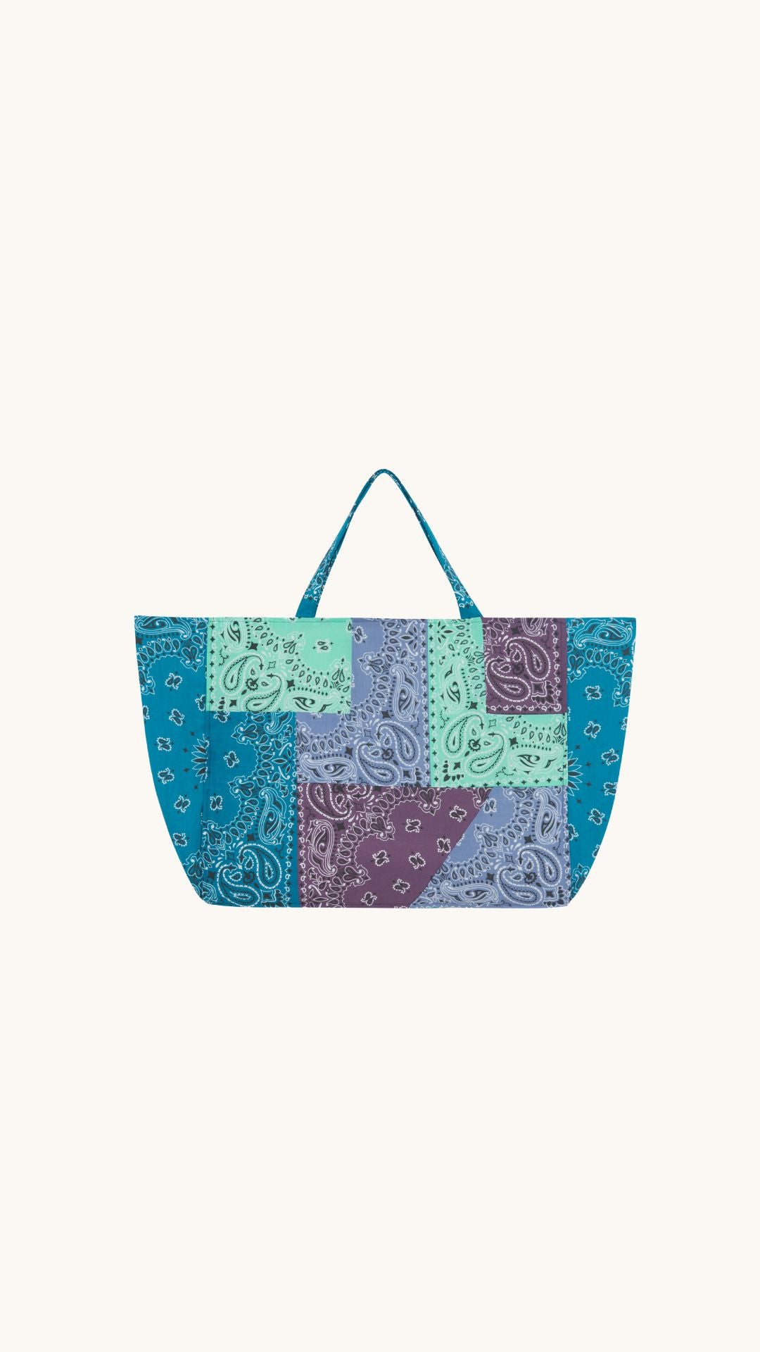 Caba bandana mix de bleu, violet & aqua