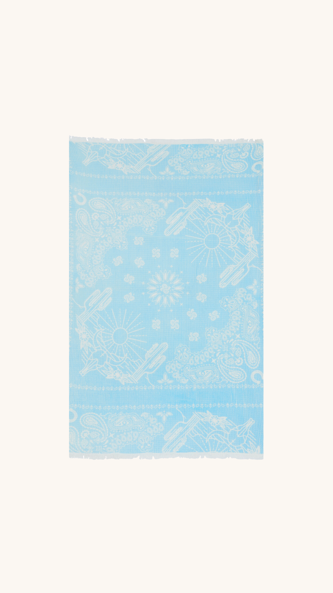 Baby blue towel