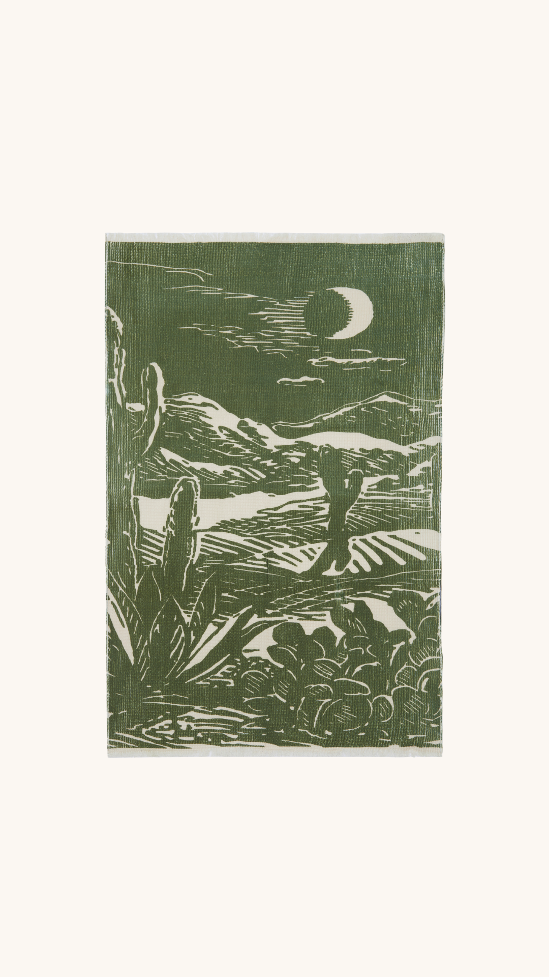 Serviette de plage kaki