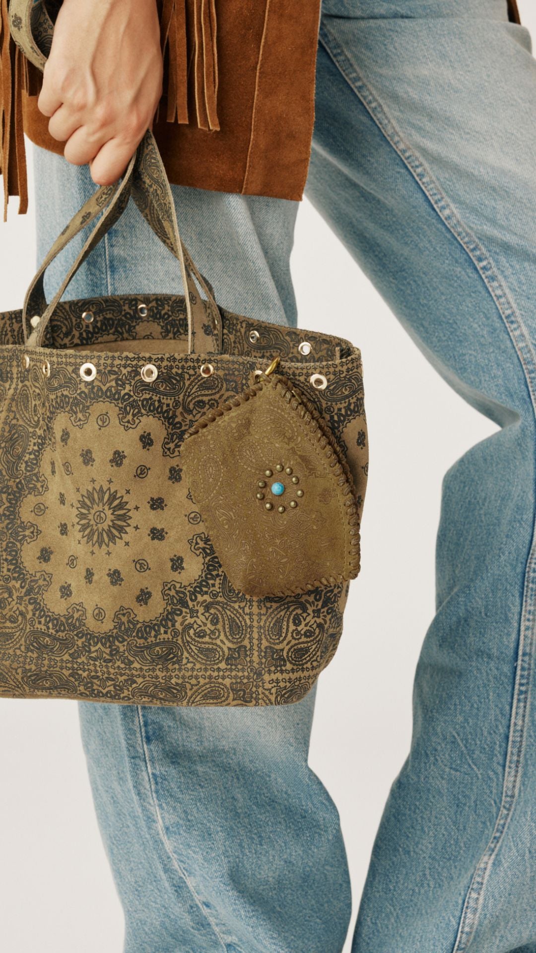 Petite pochette kaki