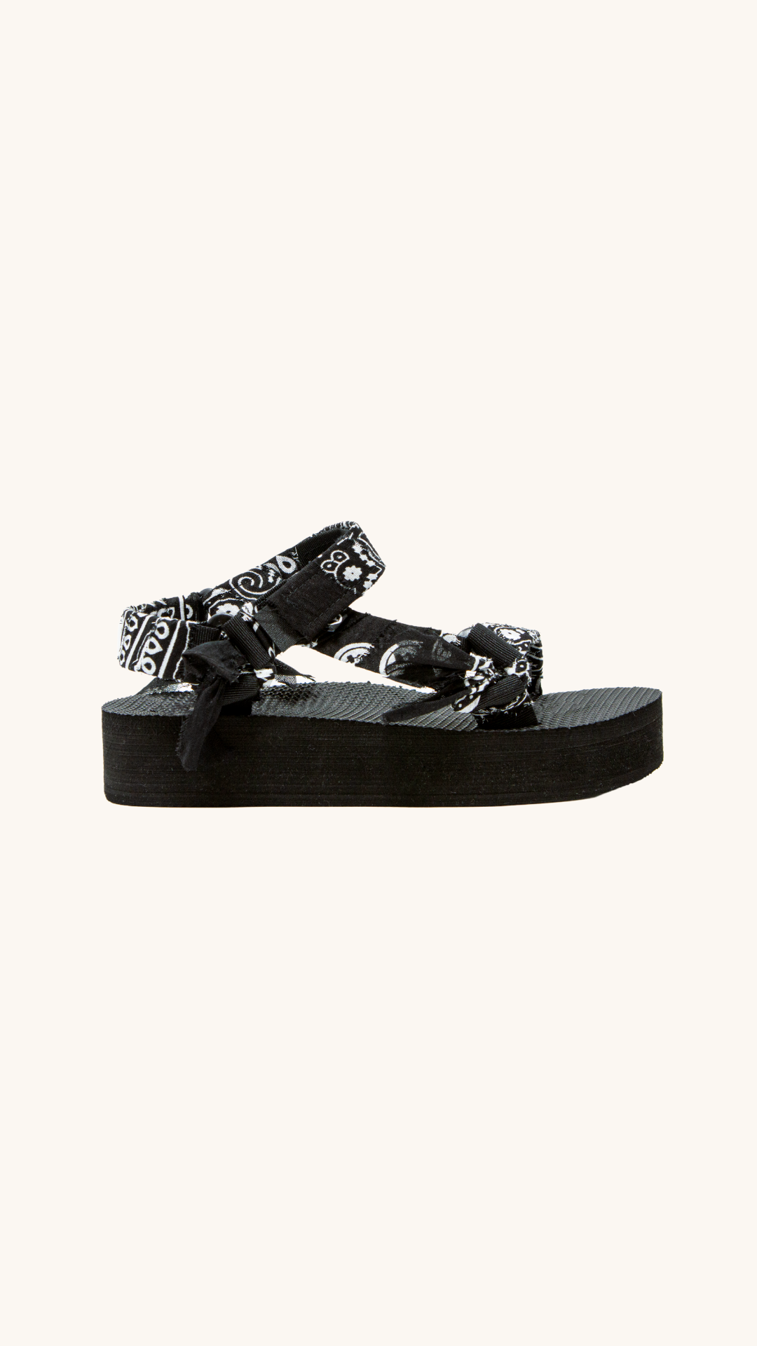 Trekky bandana noir à plateforme