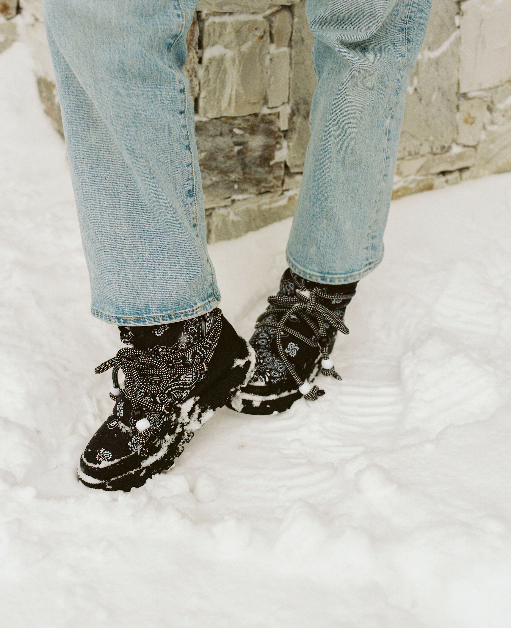Bottes de neige noires