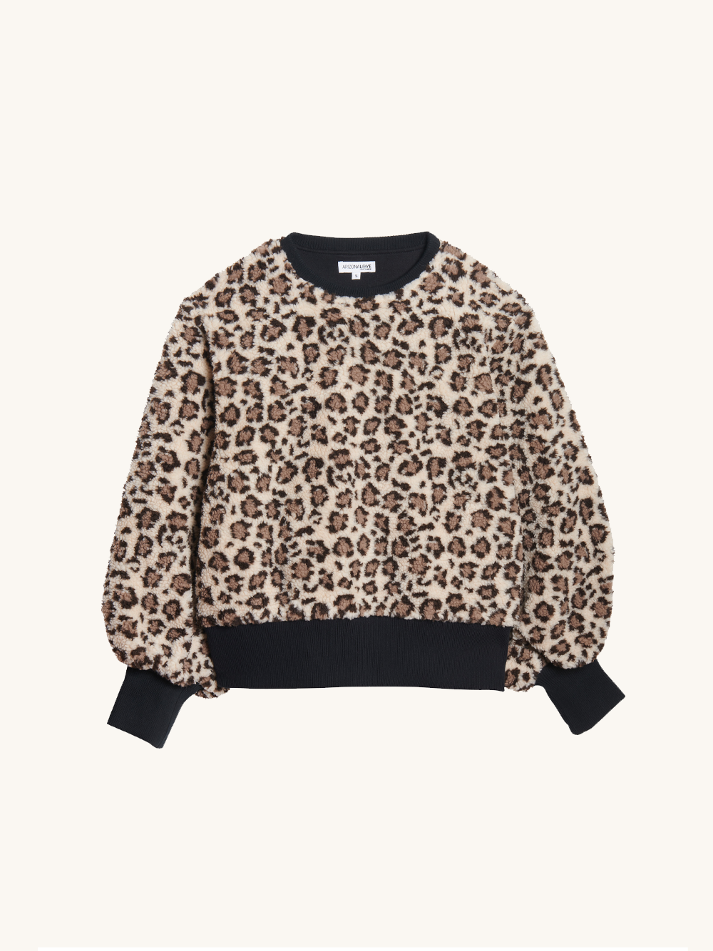 Zara top leopard sweatshirt