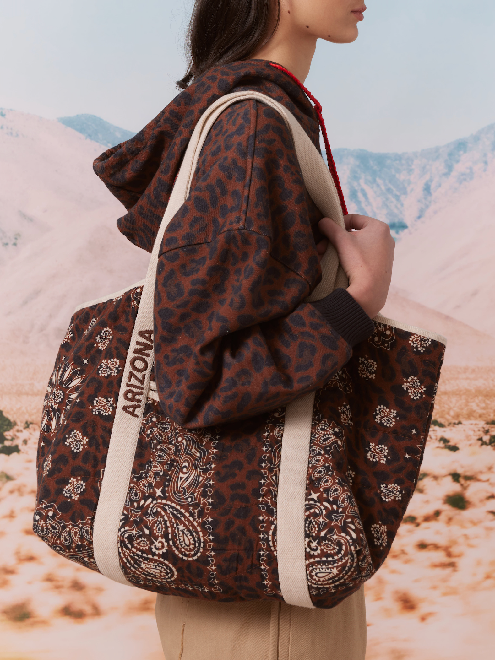 Sac matelassé léopard