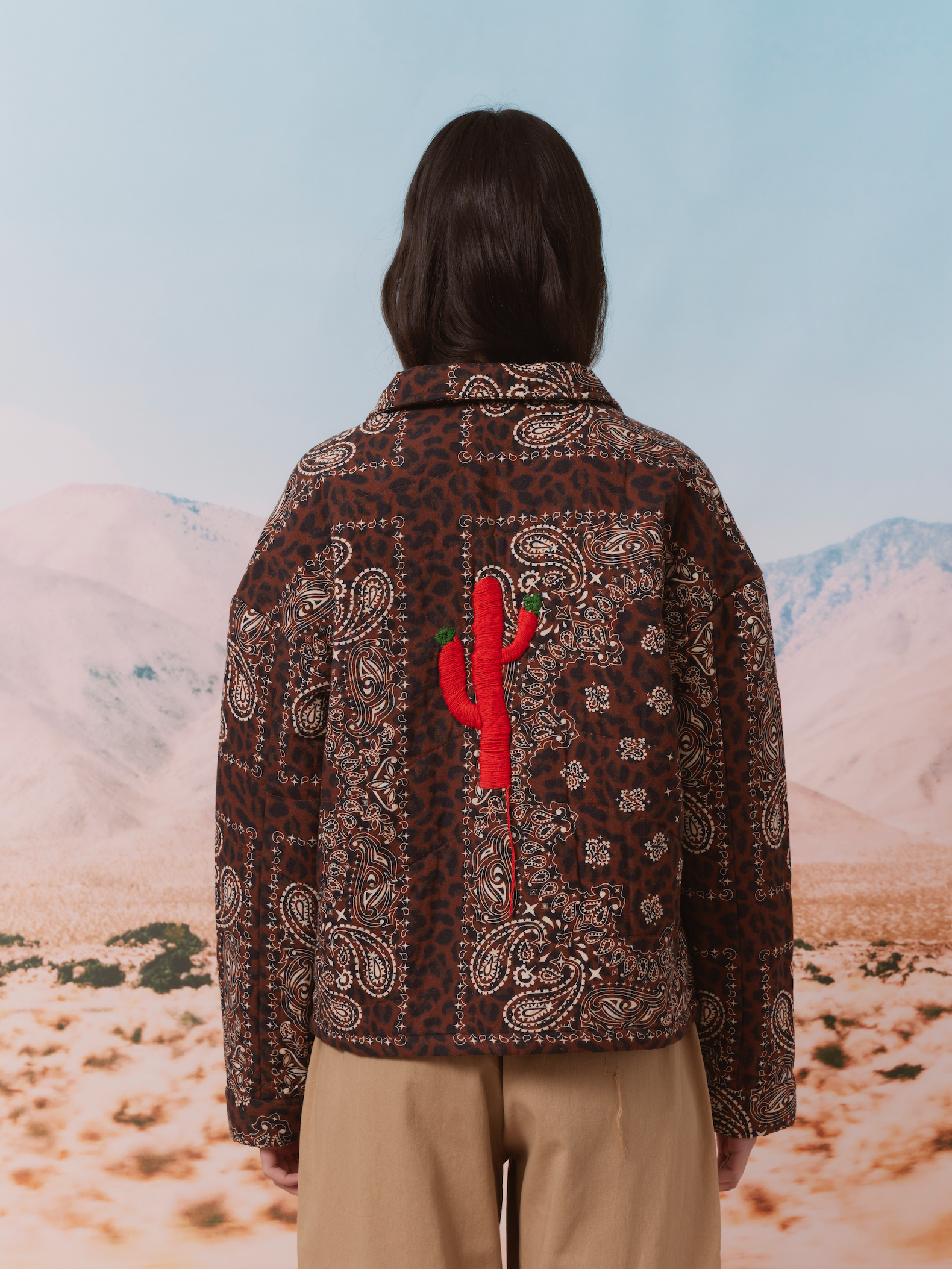 Leopard quilt jacket