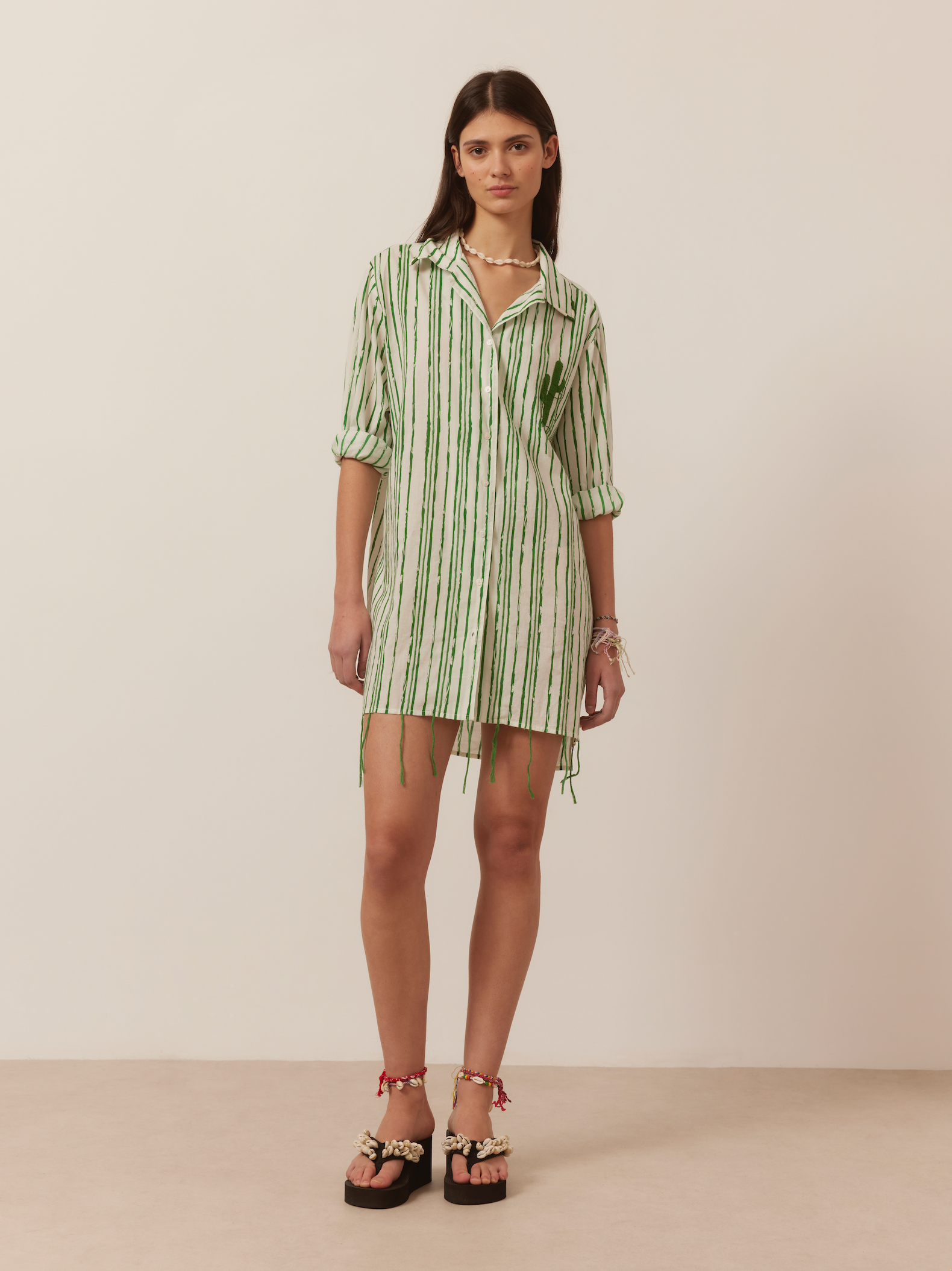 Tunique chemise à rayures