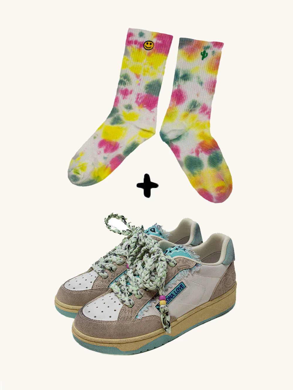 Pack sneakers aqua