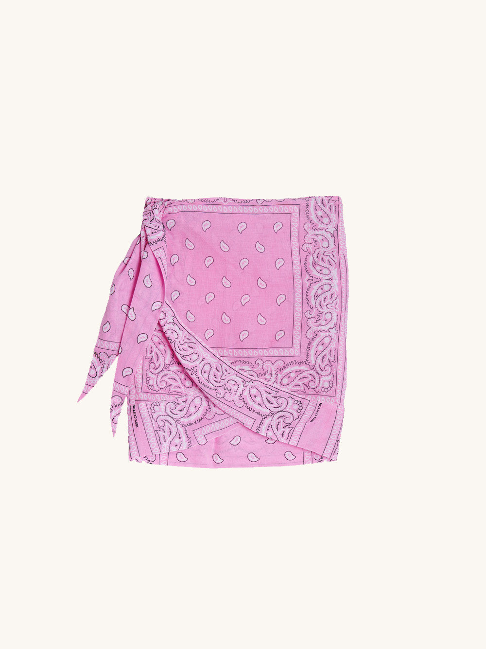 Paréo bandana rose
