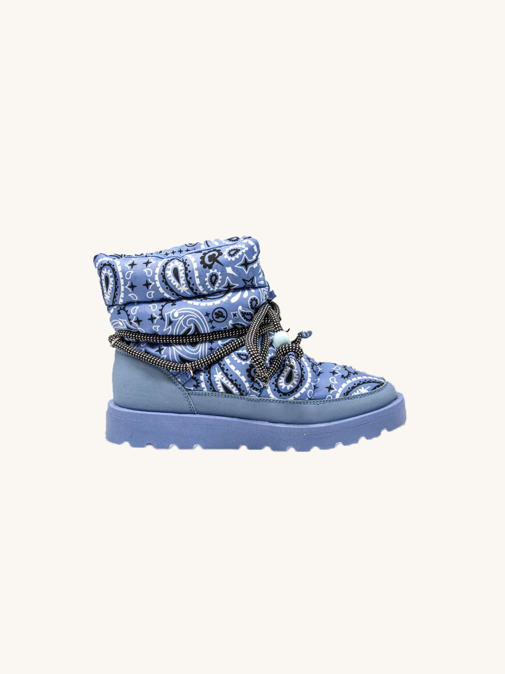 Snow boots bandana blue