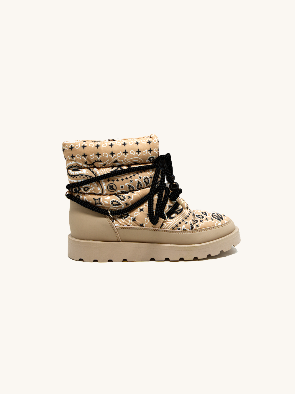 Snow boots bandana camel