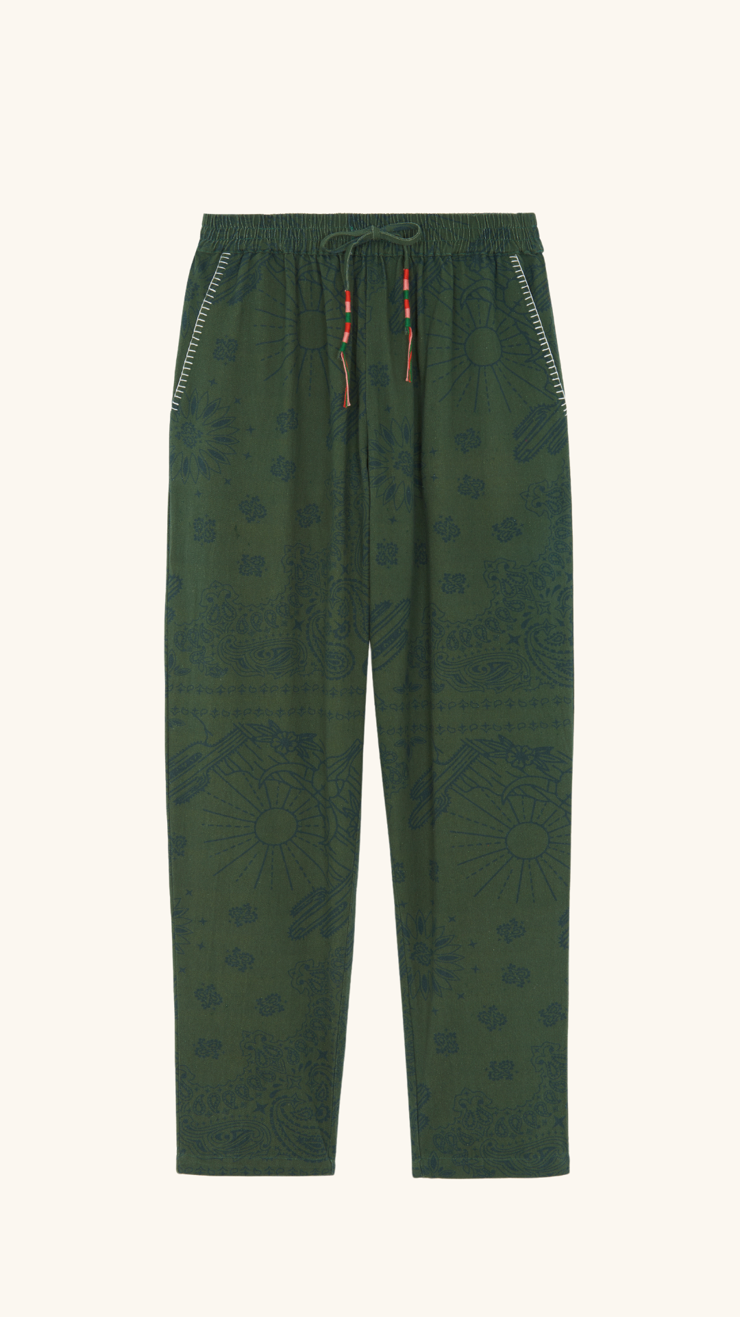 Pantalon chino vert