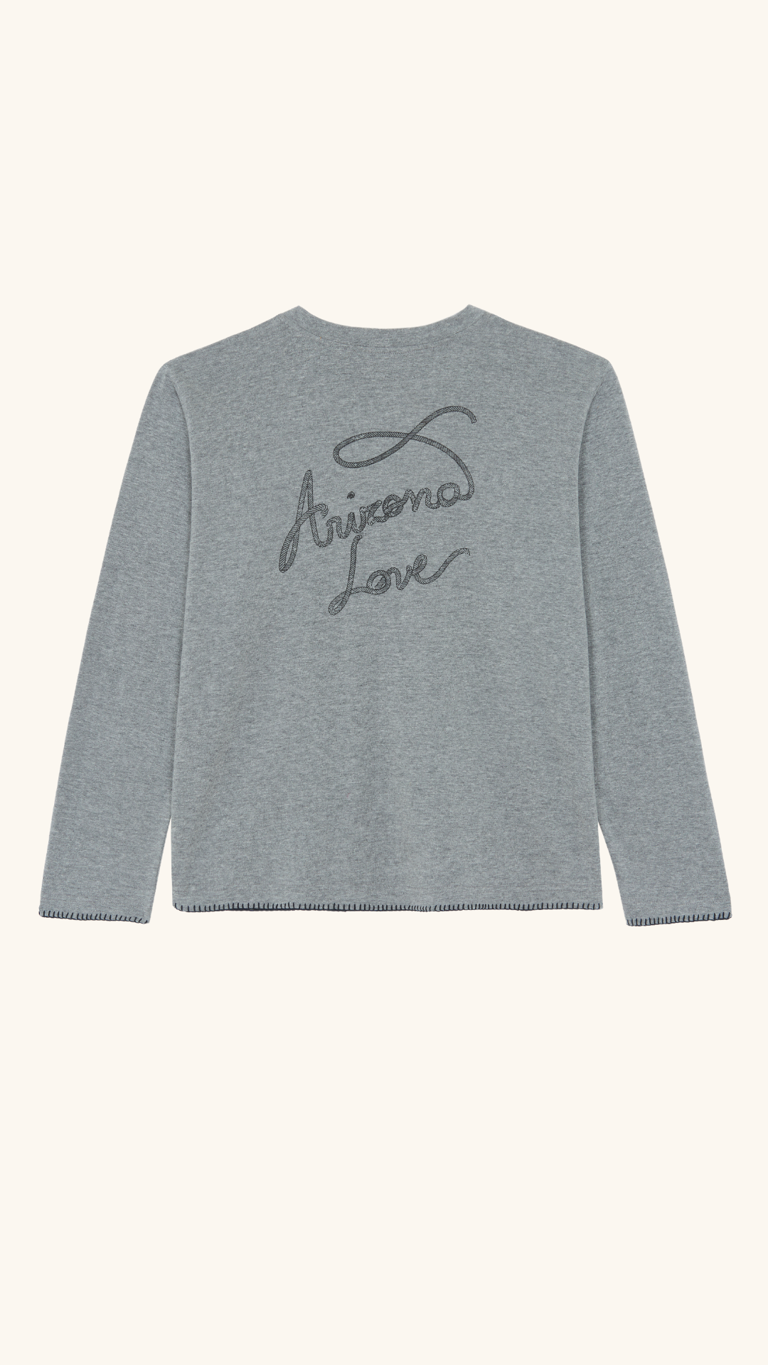 T-shirt à manches longues gris