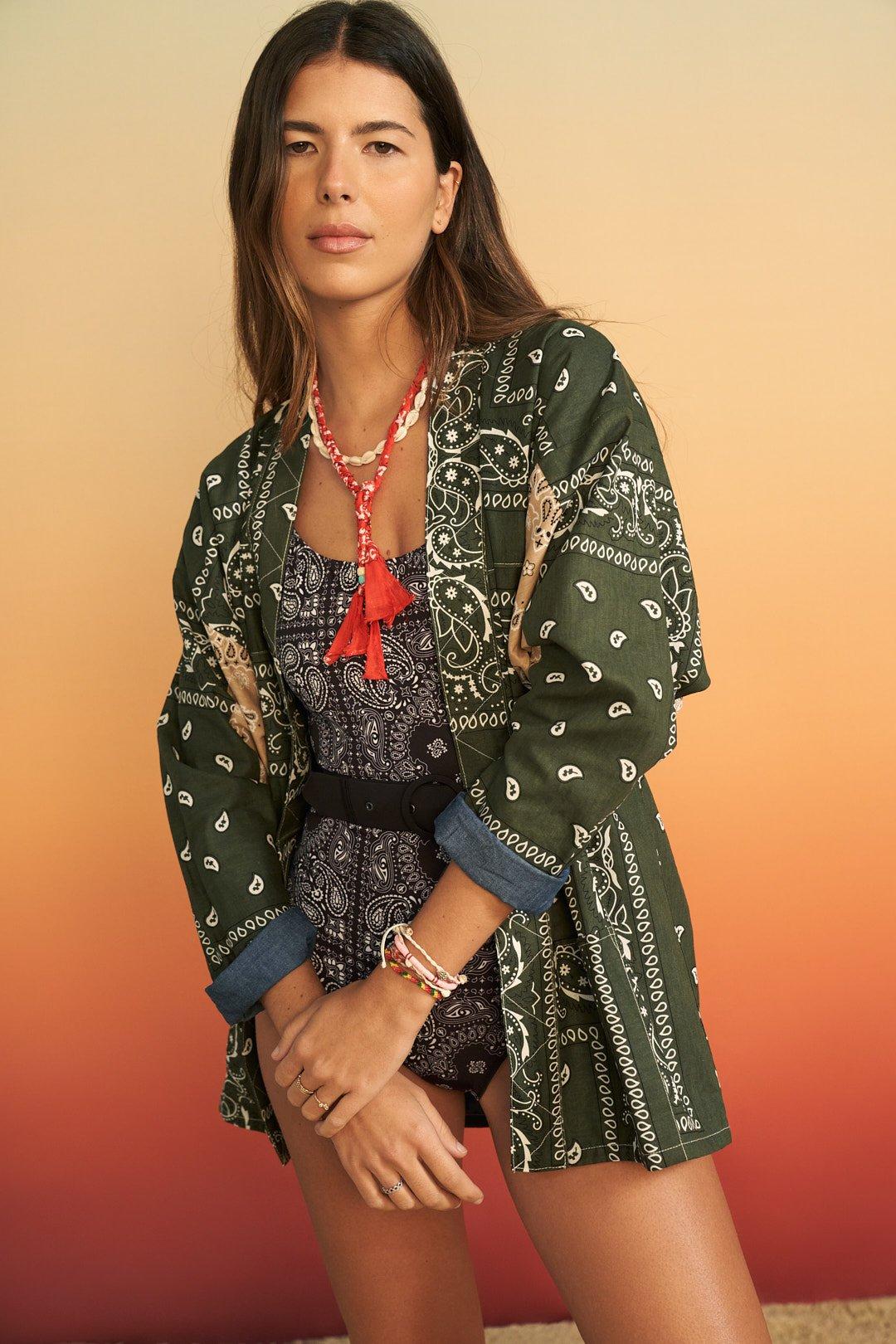 Maillot de bain une pièce Saint Trop bandana noir