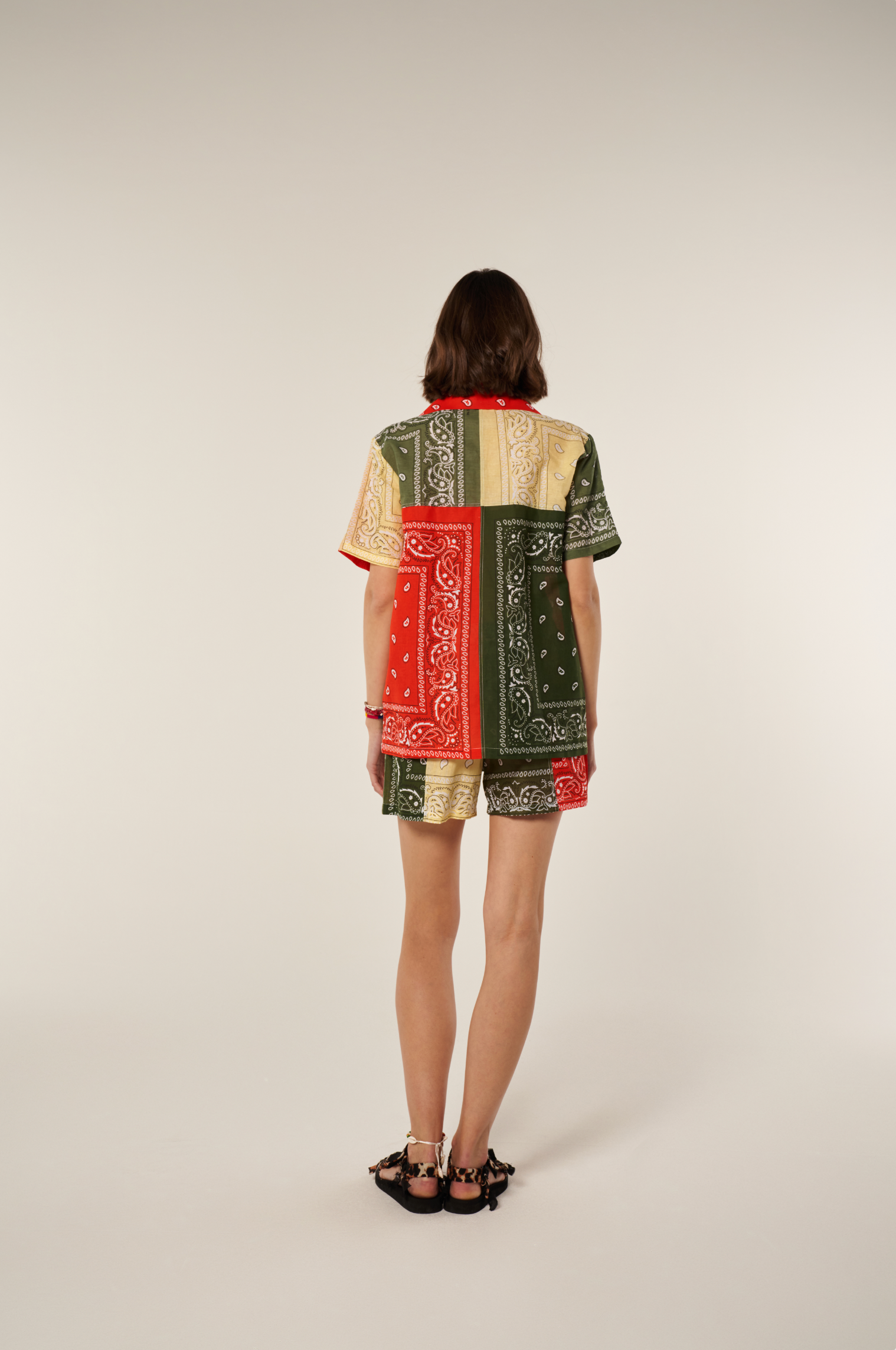 Shirt bandana mix kaki