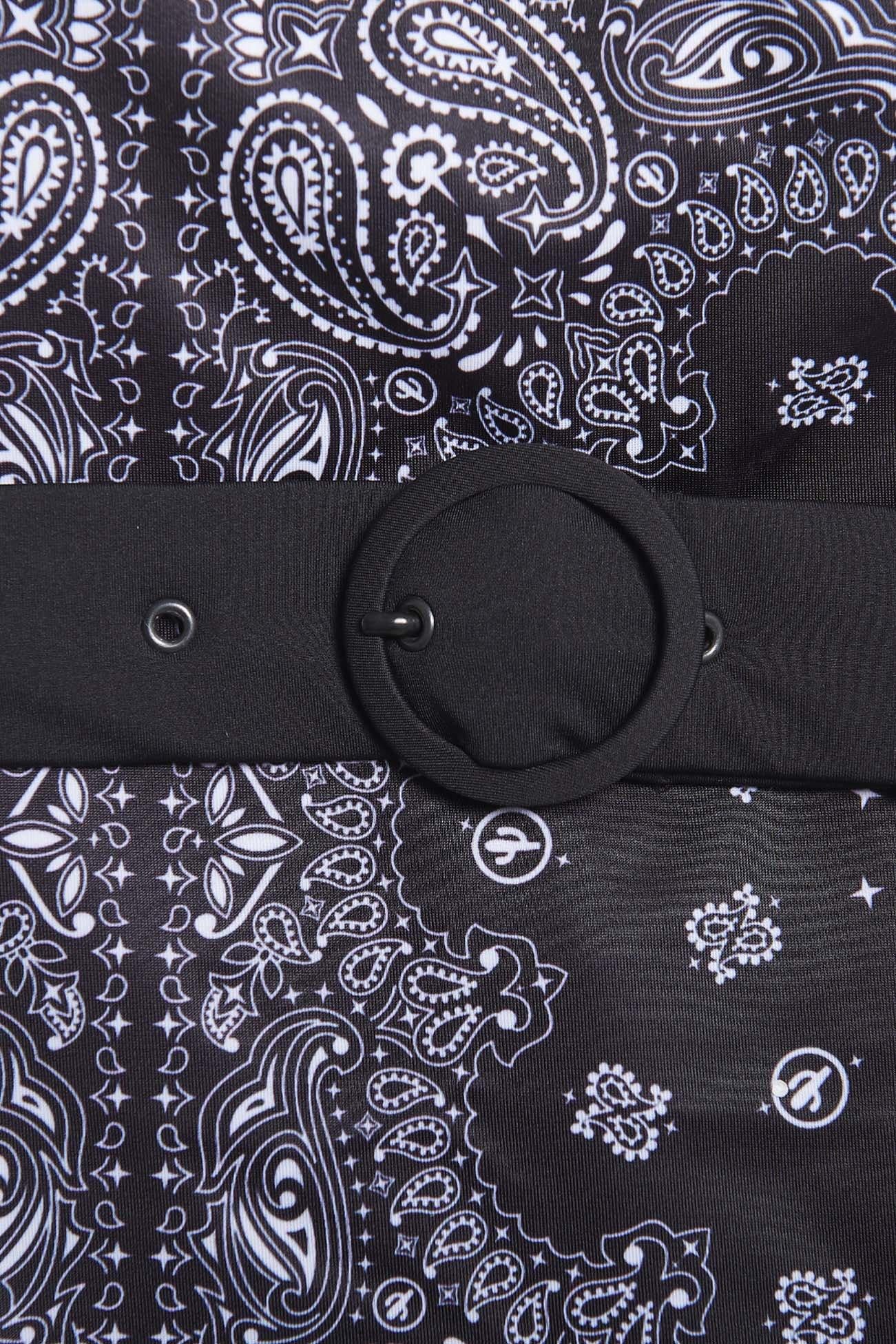 Maillot de bain une pièce Saint Trop bandana noir