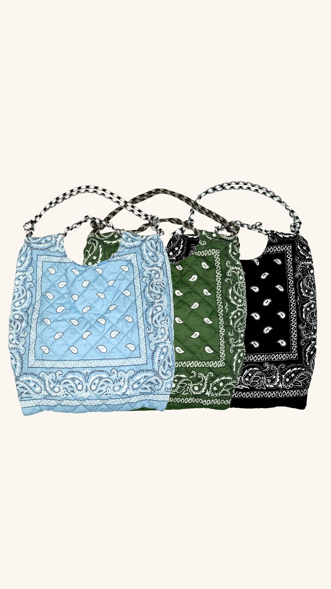 Sac matelassé bandana