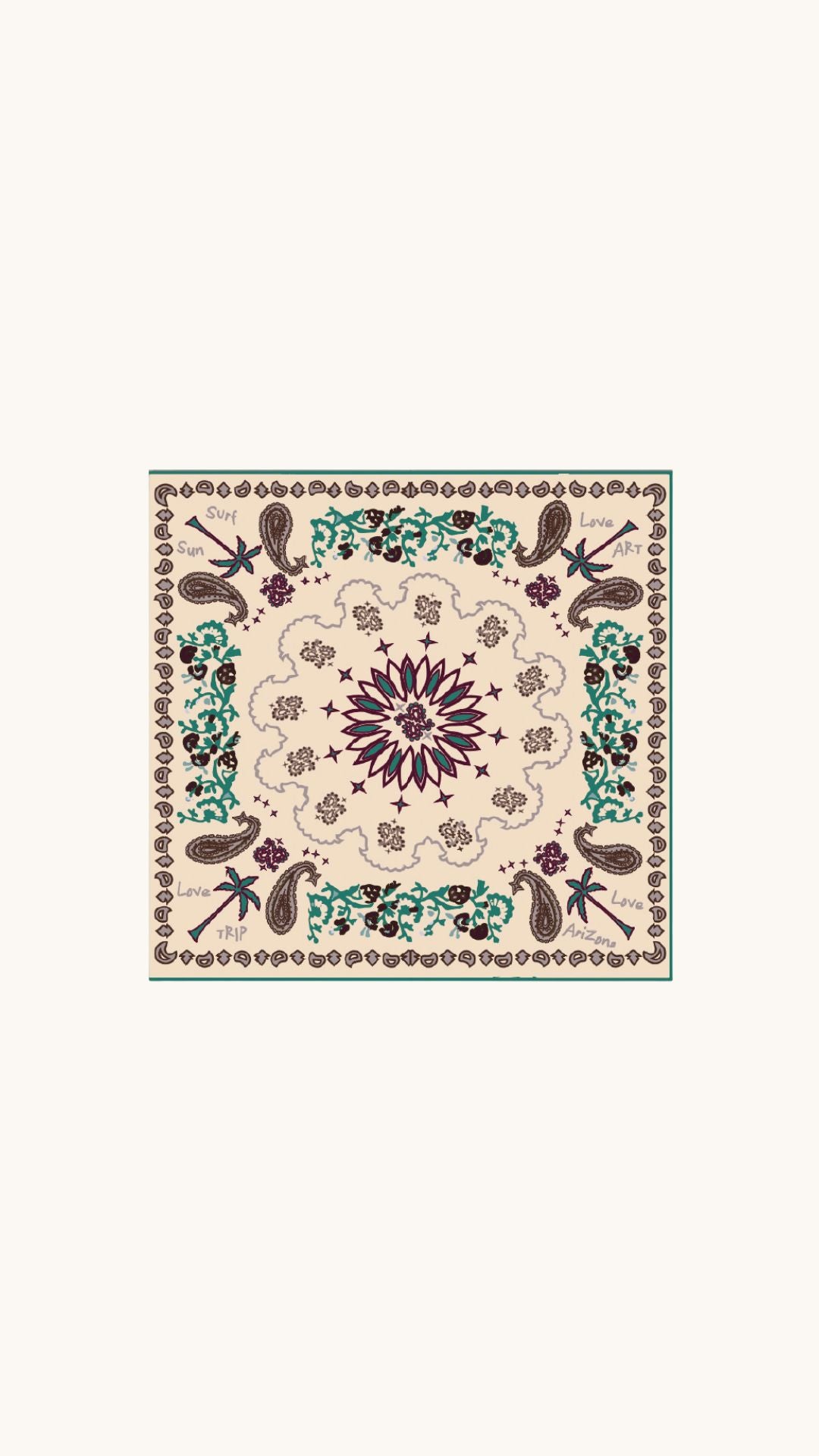 Boho vanilla scarf