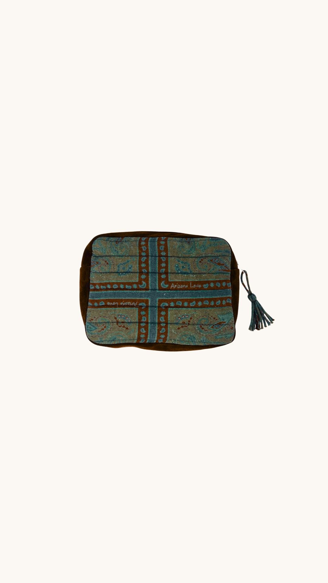 Boho green pouch