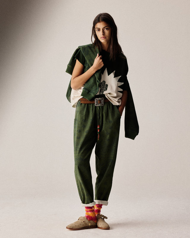 Pantalon chino vert