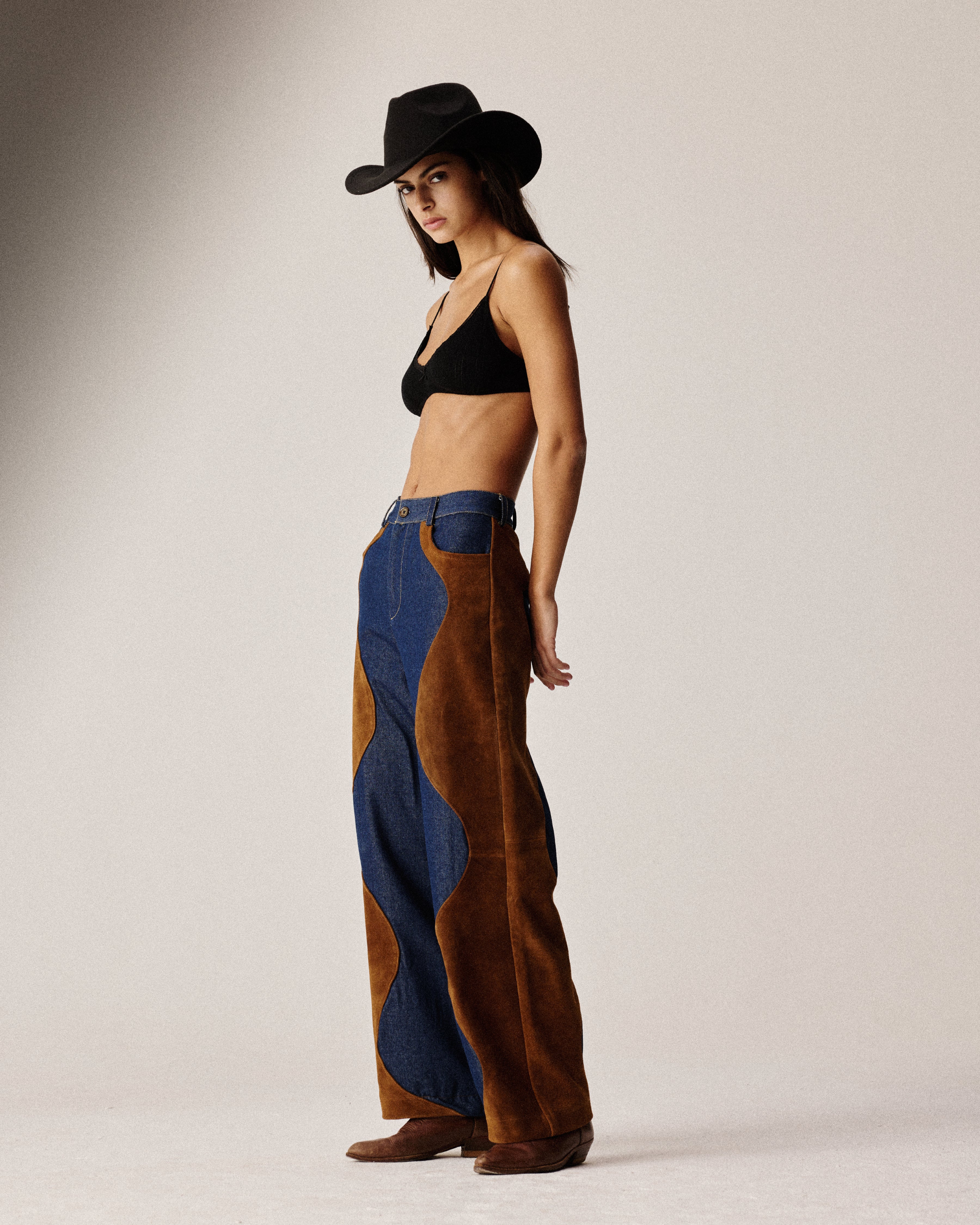 Denim suede pants – Arizona Love