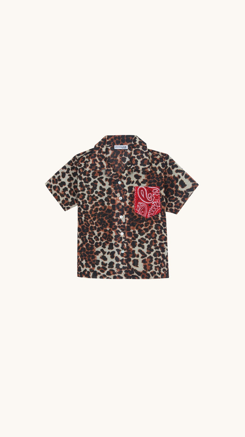 Shirt kids leopard