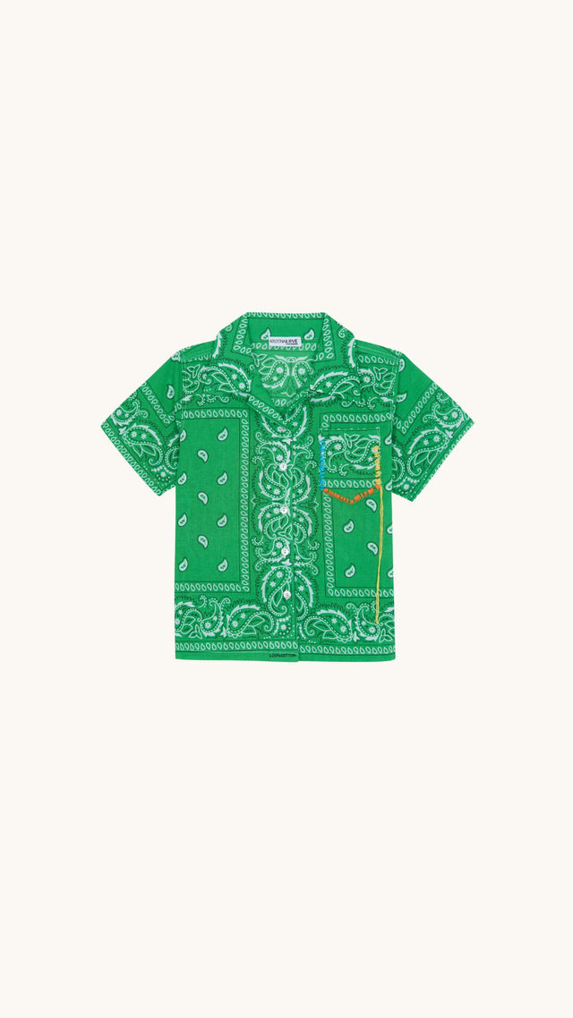 Chemise enfant vert
