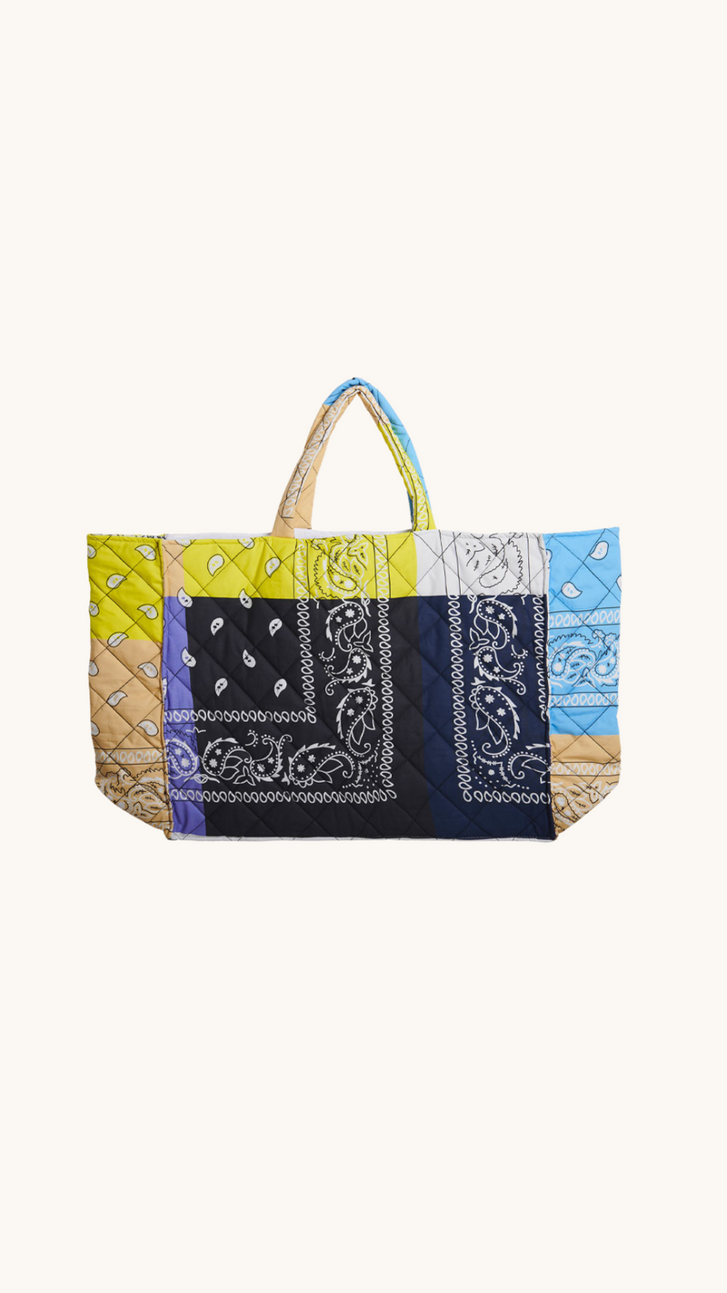 Quilted cabas bag