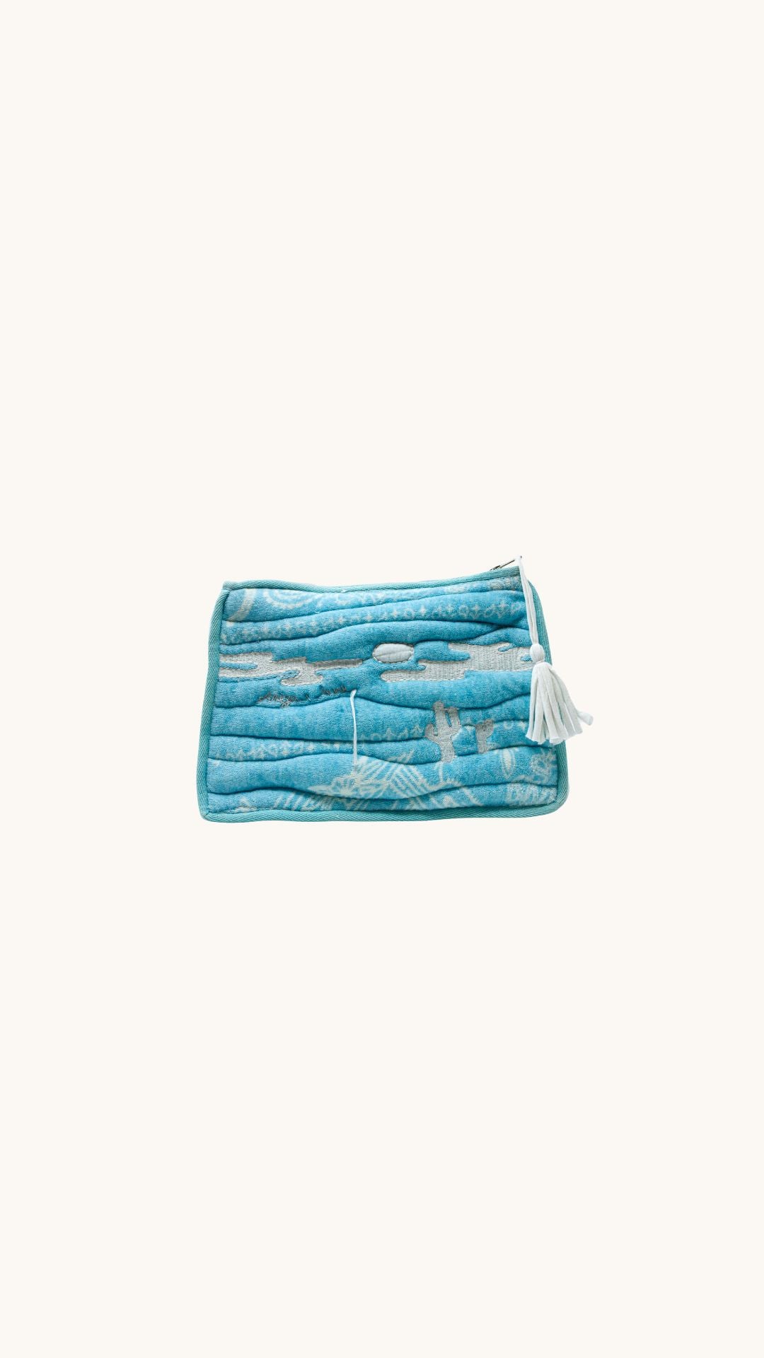 Blue sponge pouch