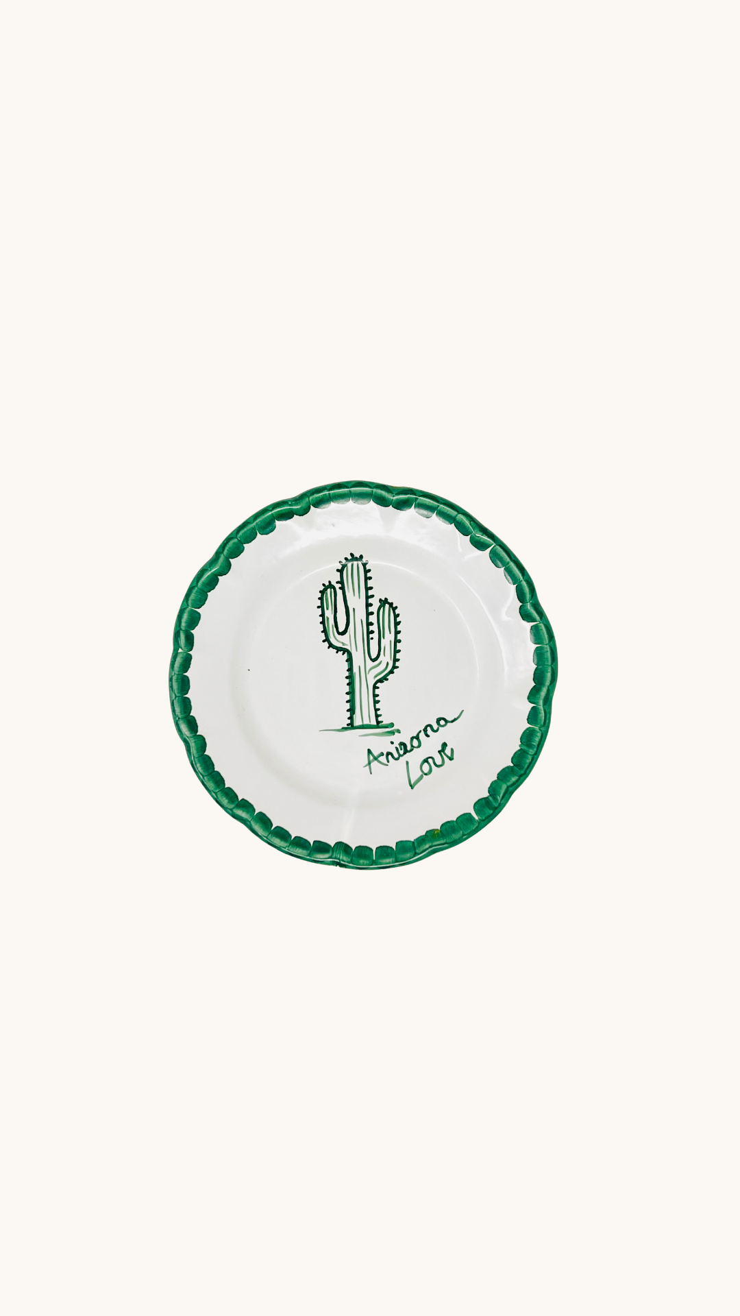 Plate 20cm Arizona green