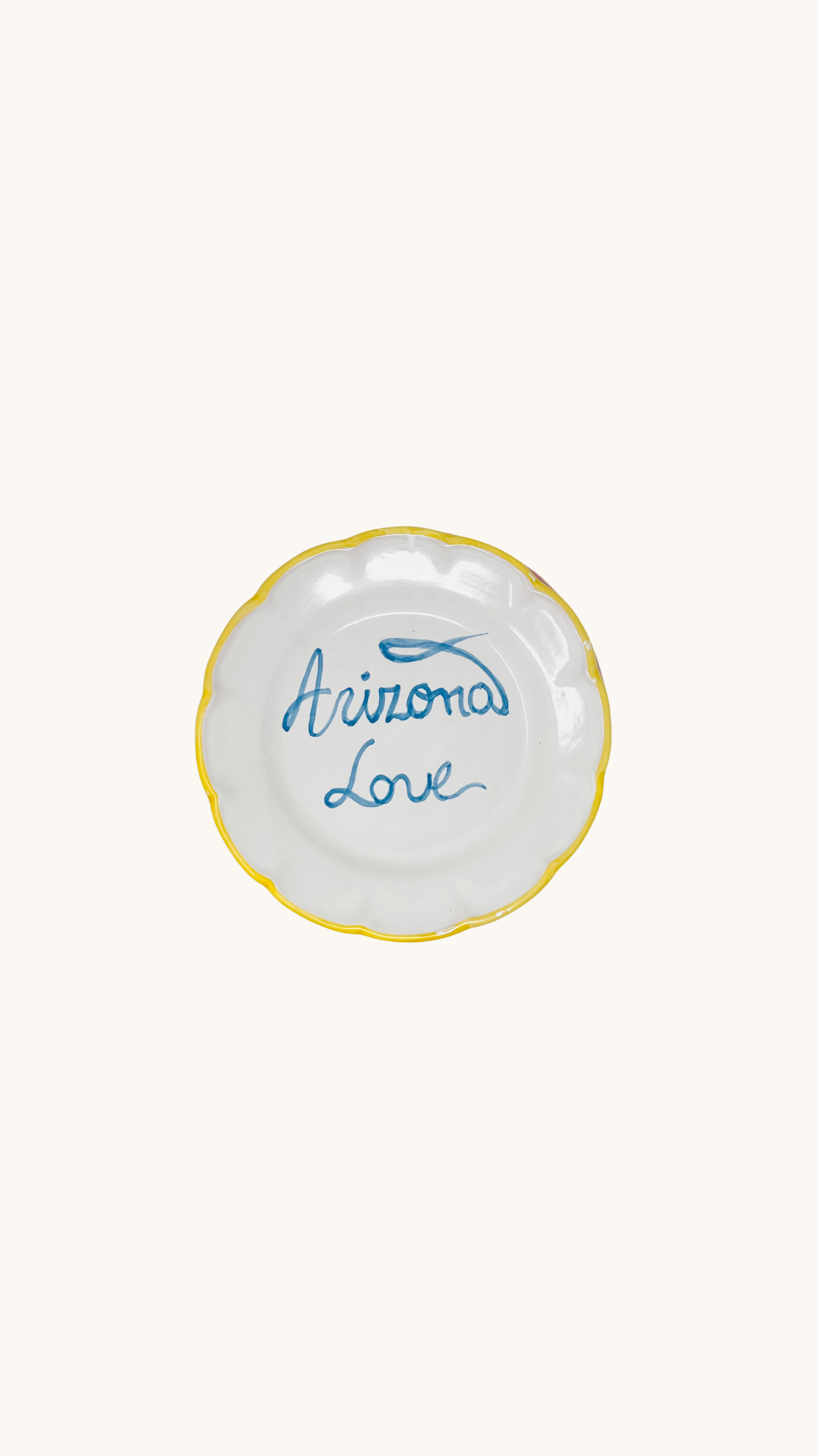 Plate 20cm Arizona yellow
